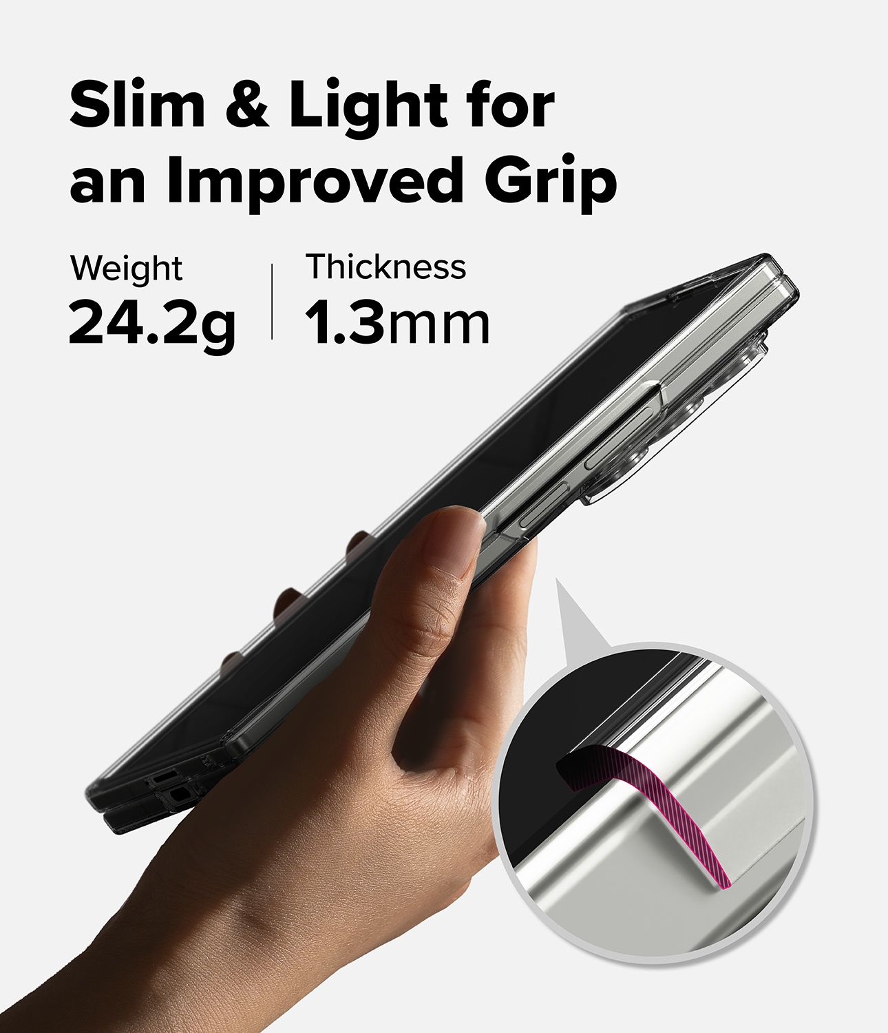 Samsung Galaxy Z Fold 7 Slim Magnetiskt Skal, Transparent