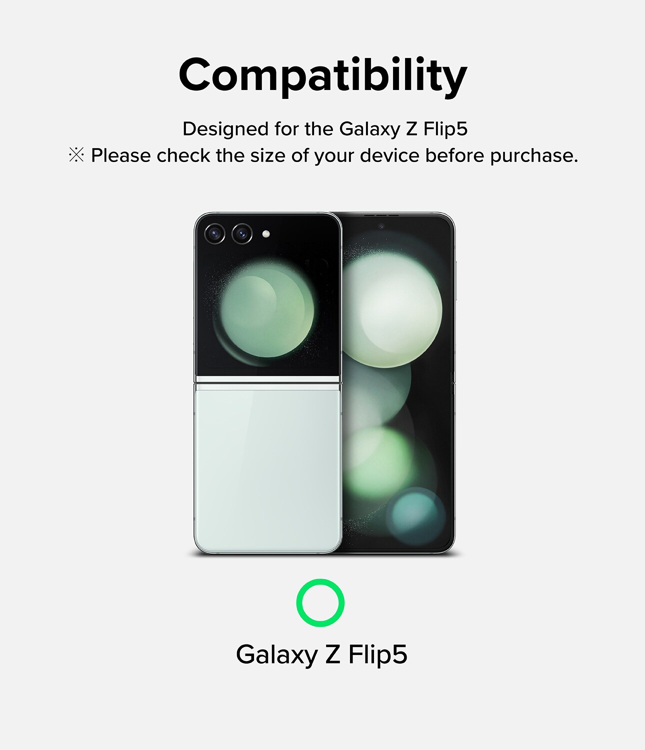 Samsung Galaxy Z Flip 5 Ytterskärmskydd i glas (2-pack)