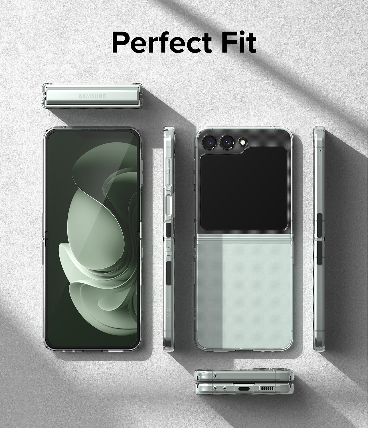 Samsung Galaxy Z Flip 5 Slim Skal, genomskinlig