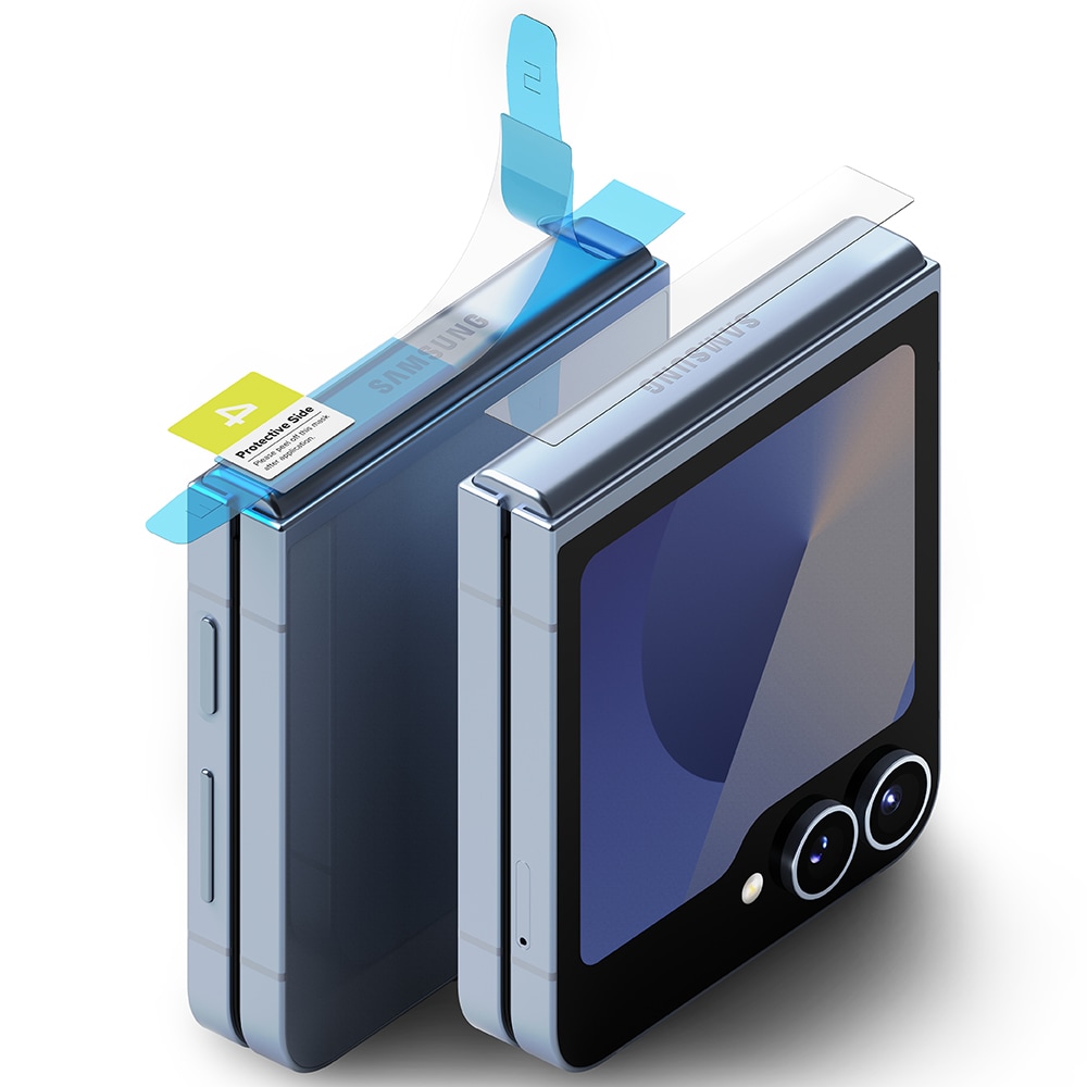 Samsung Galaxy Z Flip 4 Hinge skyddsfilm - Dual Easy (2-pack)