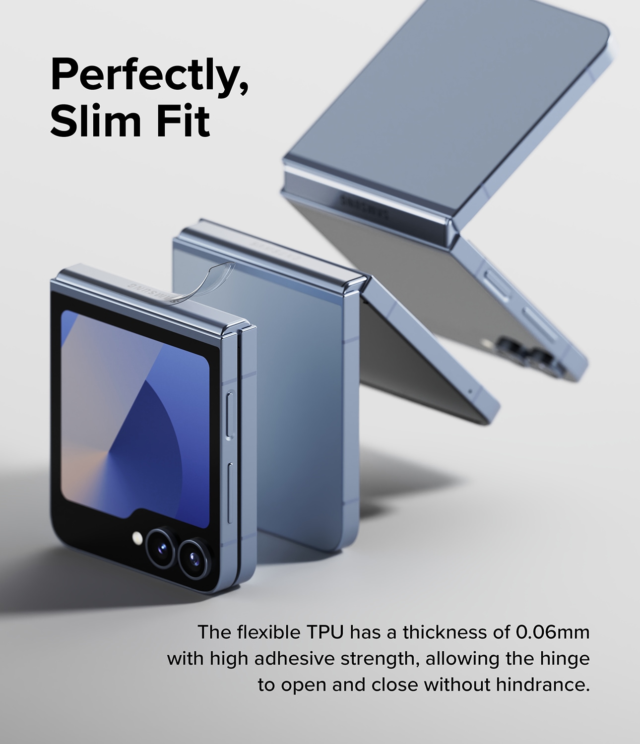Samsung Galaxy Z Flip 4 Hinge skyddsfilm - Dual Easy (2-pack)
