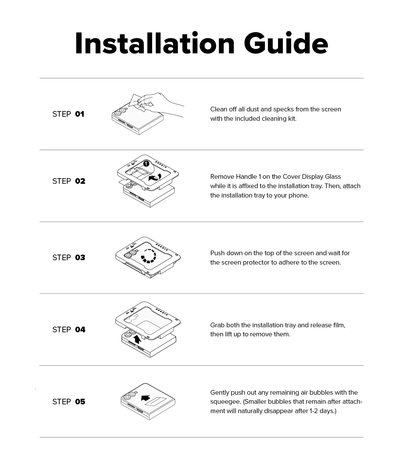 Samsung Galaxy Z Flip 7 Ytterskärmskydd i glas med installationsram (2-pack)