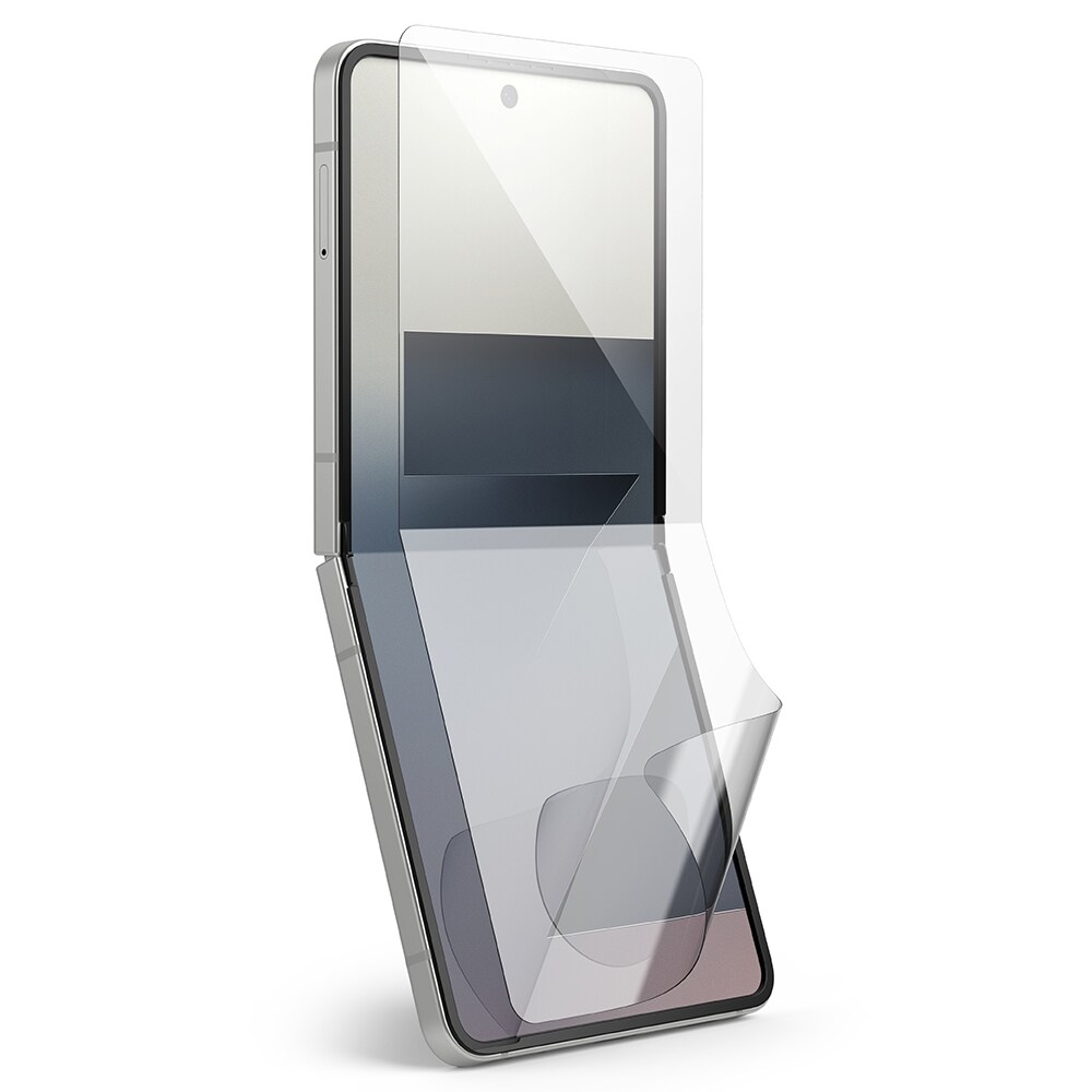 Samsung Galaxy Z Flip 7 Skärmskydd skyddsfilm med installationsram - Dual Easy (2-pack)