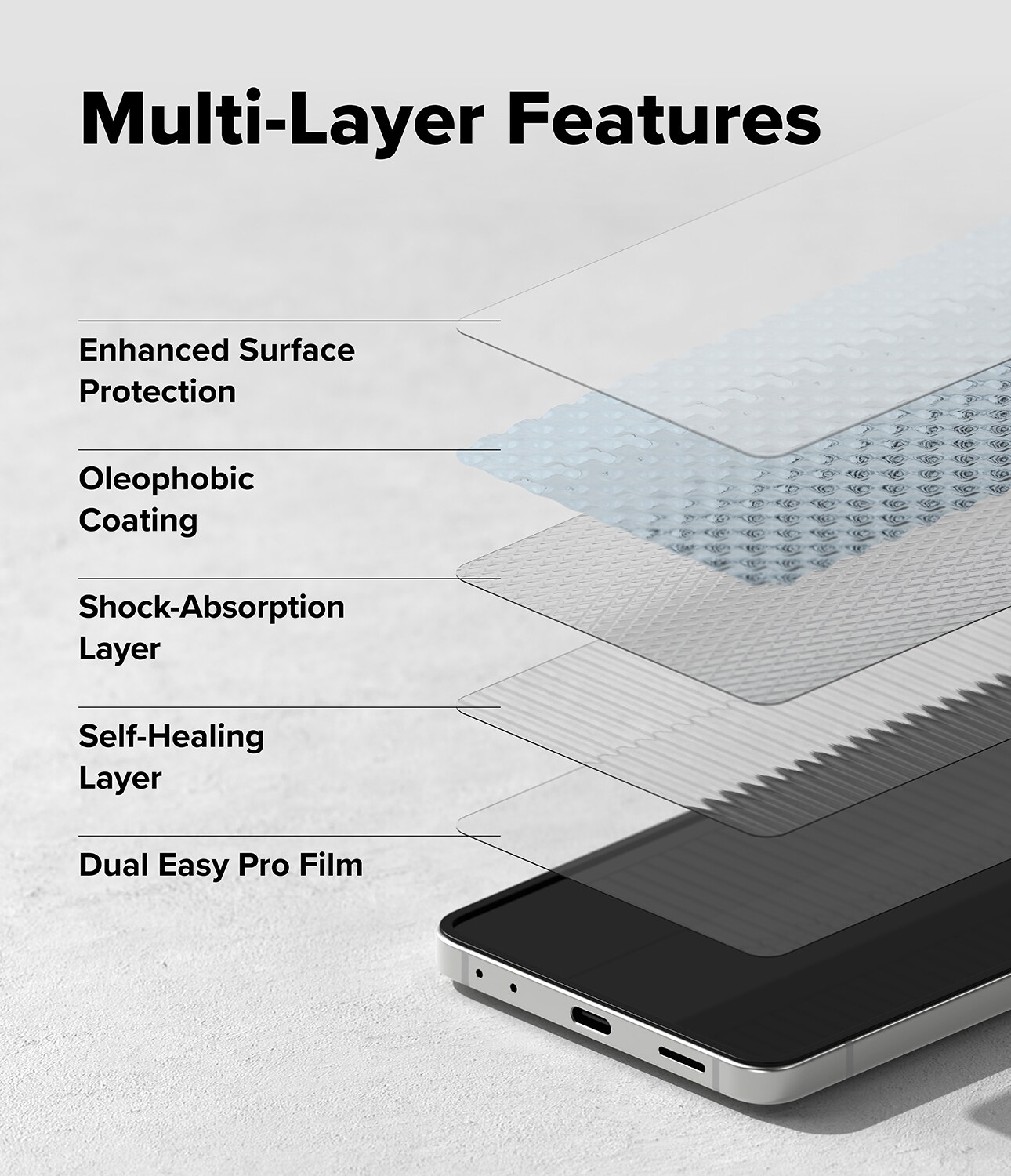 Samsung Galaxy Z Flip 7 Skärmskydd skyddsfilm med installationsram - Dual Easy (2-pack)