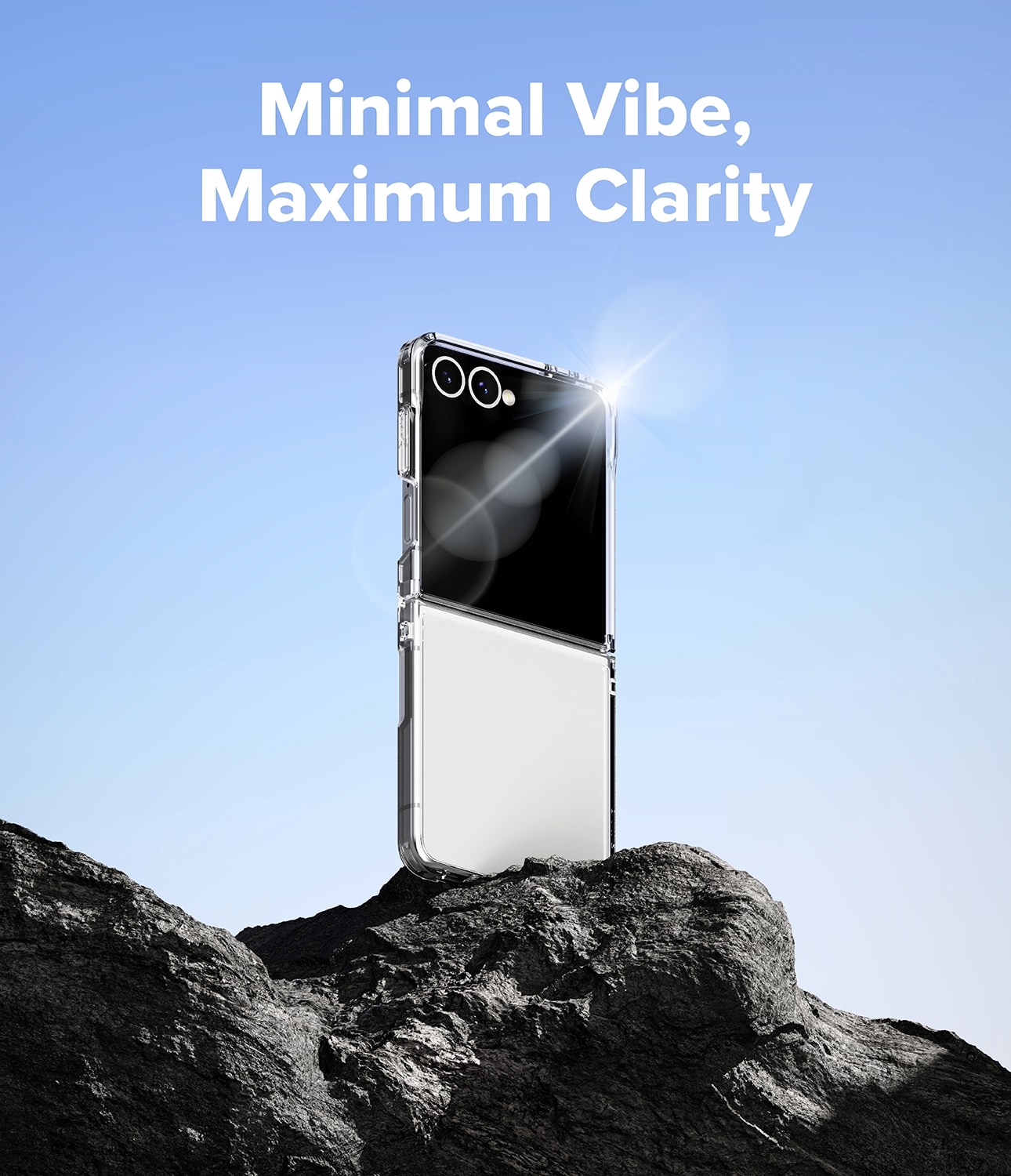 Samsung Galaxy Z Flip 7 Fusion skal, genomskinlig