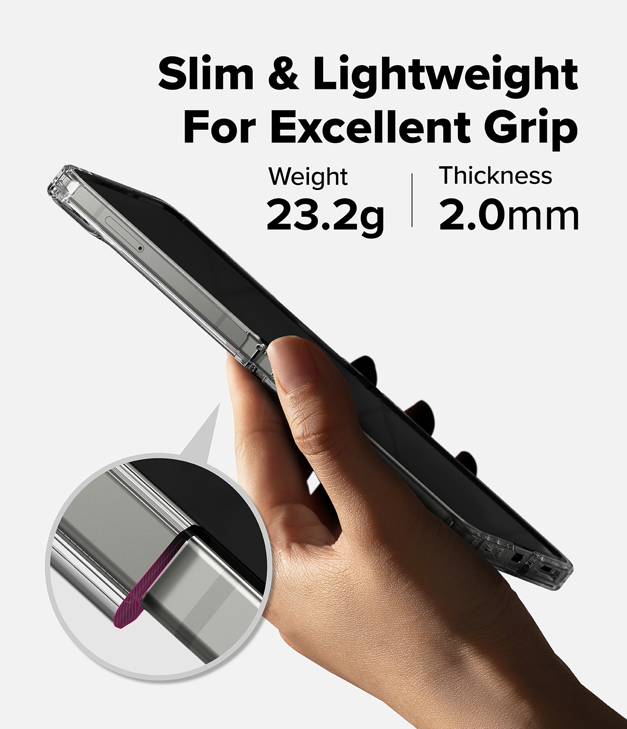 Samsung Galaxy Z Flip 7 Fusion skal, genomskinlig
