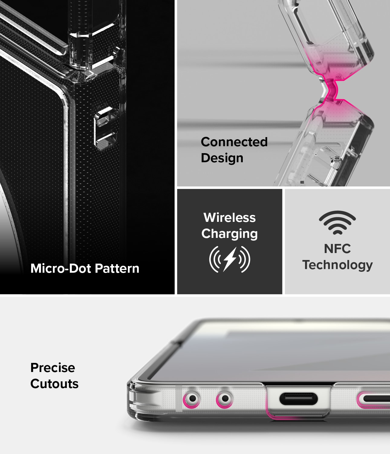 Samsung Galaxy Z Flip 7 Fusion MagSafe Skal, genomskinlig