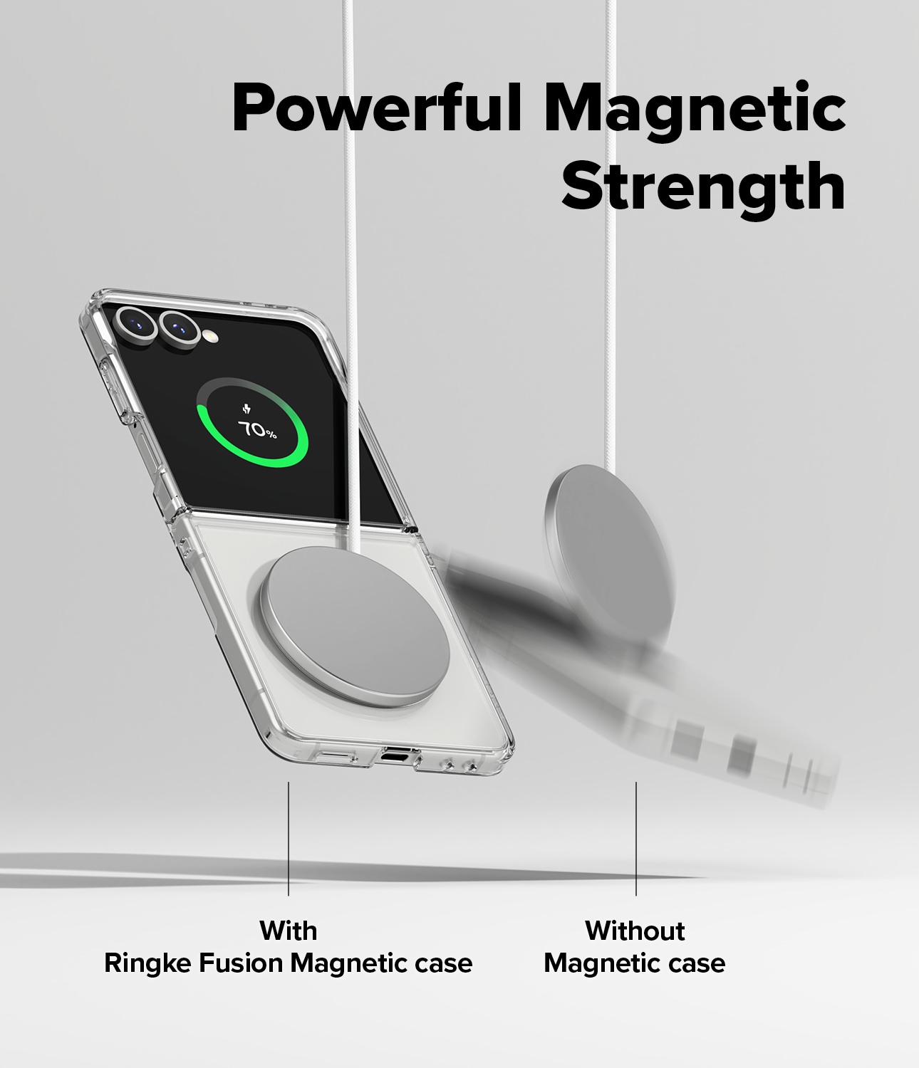 Samsung Galaxy Z Flip 7 Fusion MagSafe Skal, genomskinlig