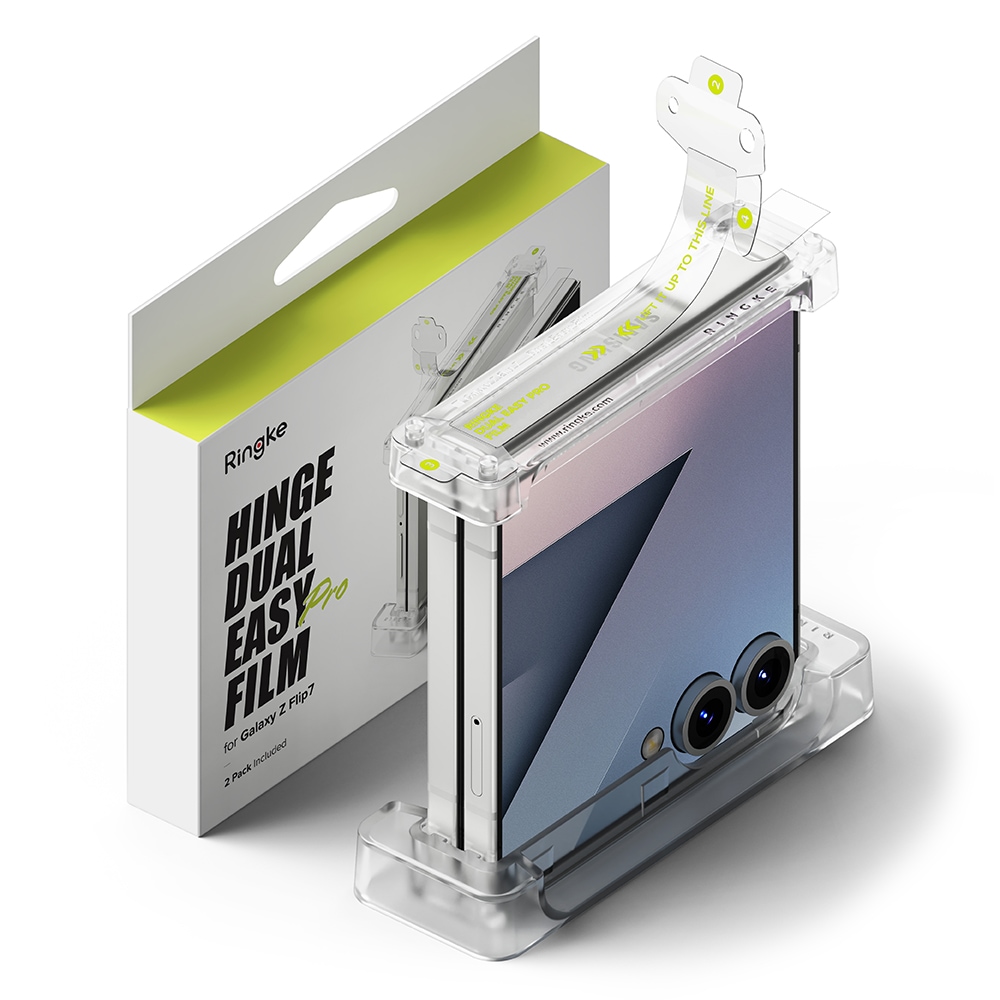 Samsung Galaxy Z Flip 7 Hinge skyddsfilm - Dual Easy (2-pack)