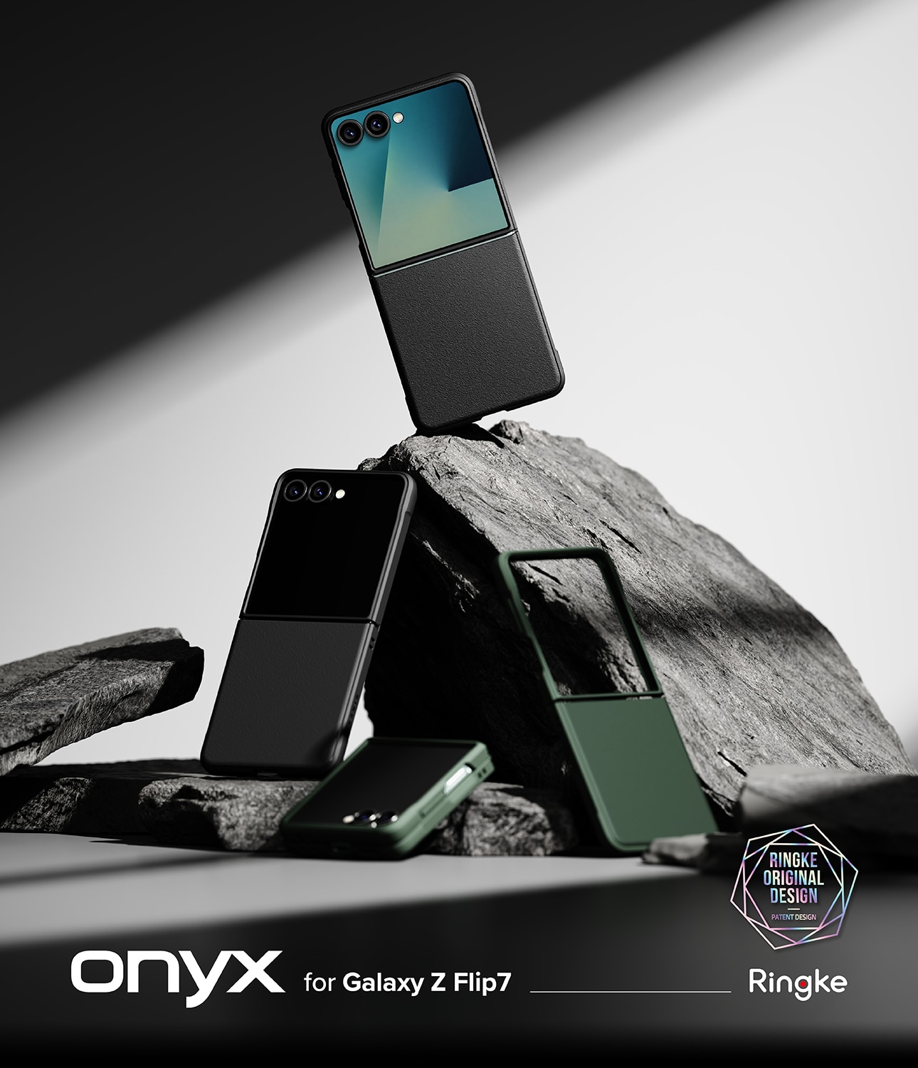 Samsung Galaxy Z Flip 7 Onyx Skal, Black