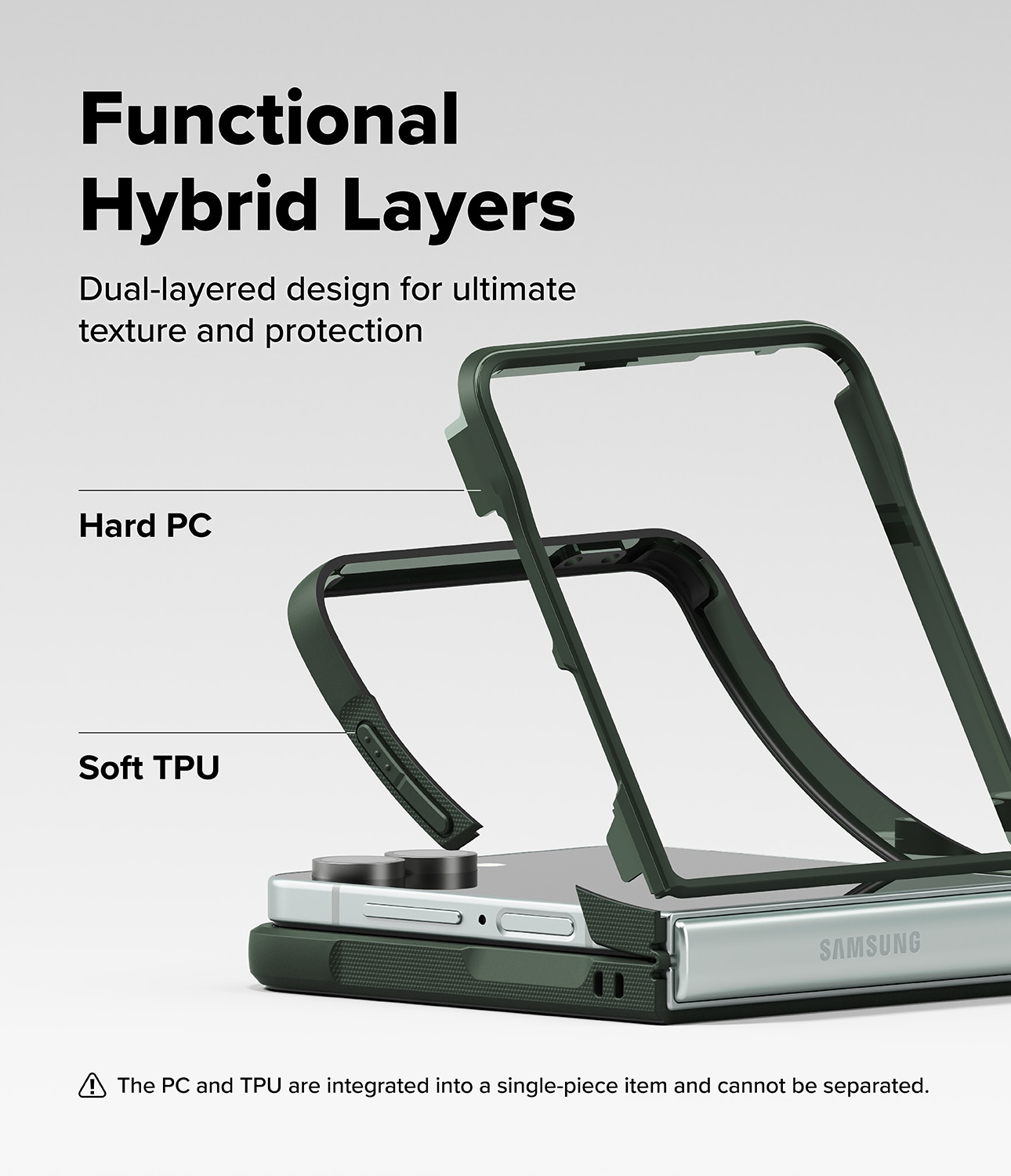 Samsung Galaxy Z Flip 7 Onyx Skal, Dark Green