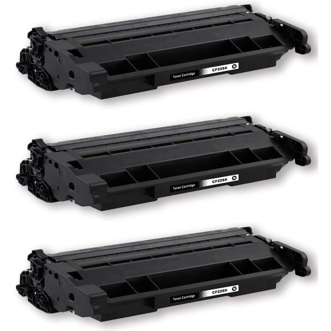 3-pack Toner  HP LaserJet Pro 4002dw - ersätter HP 26X / CF226X, Svart, 9000 sidor