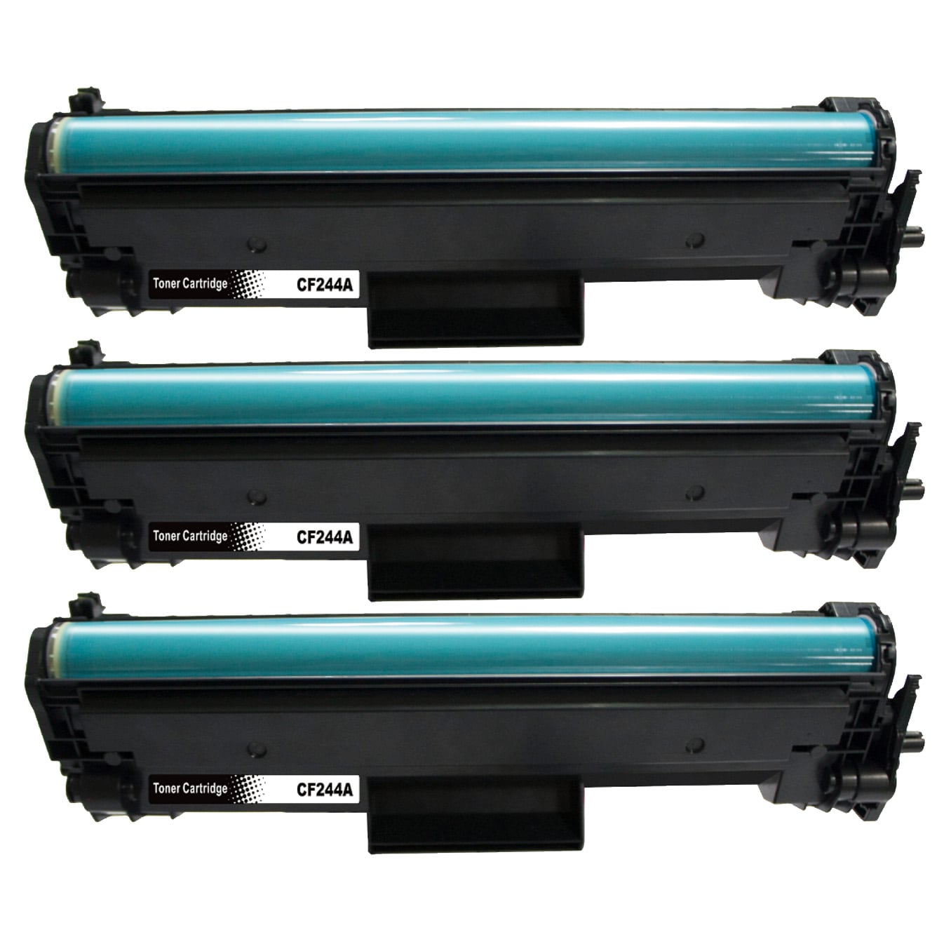 3-pack Kompatibel toner - ersätter HP 44A / CF244A - svart, 1000 sidor