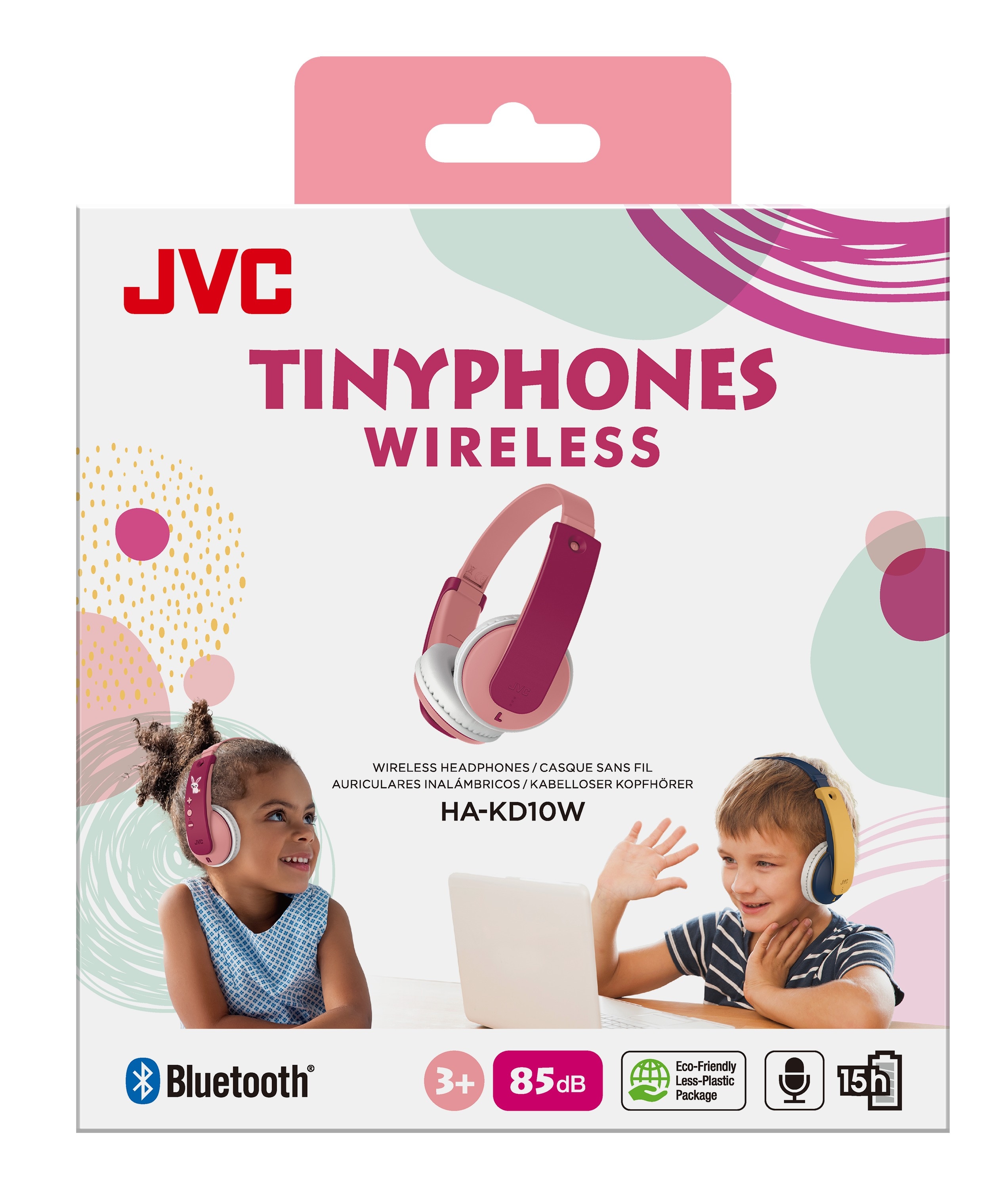 Tinyphones Trådlösa Barnhörlurar, rosa