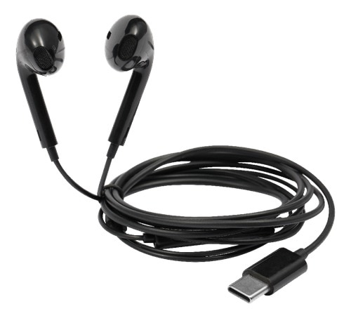 Hörlurar In-ear USB-C, svart
