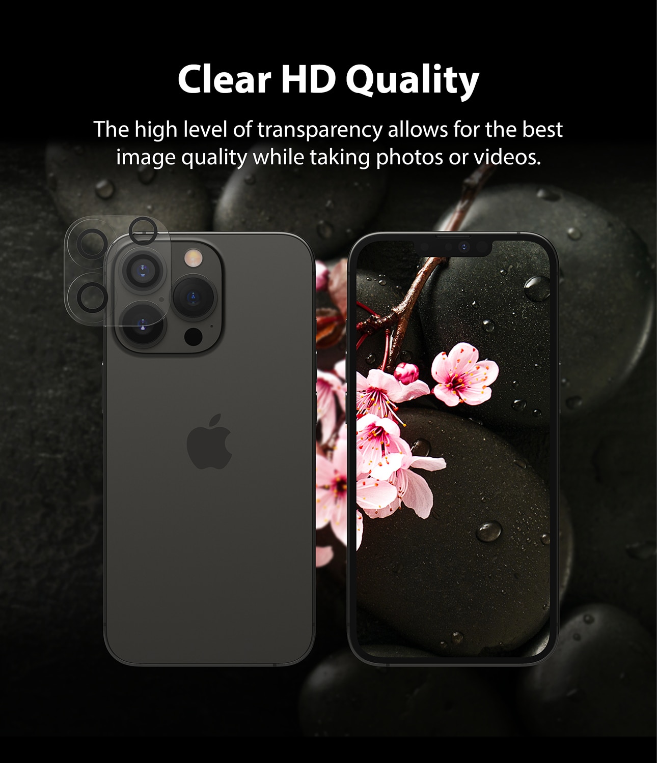 iPhone 13 Pro Max Kameraskydd i glas (2-pack)