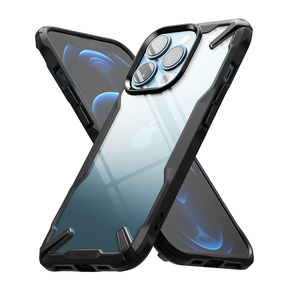 iPhone 13 Pro Fusion X Skal, svart/genomskinlig
