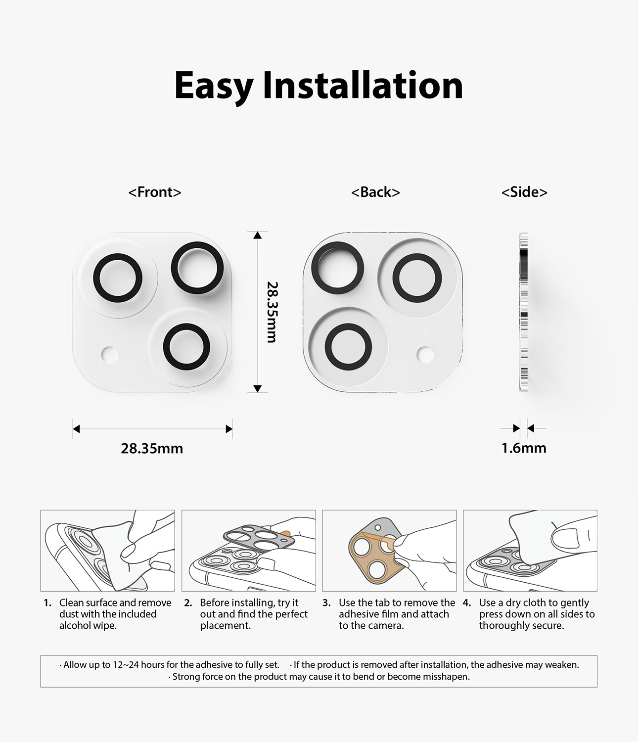 iPhone 13 Kameraskydd i glas (2-pack)