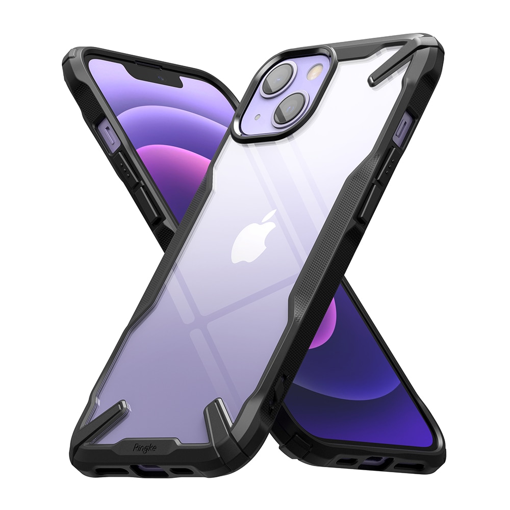 iPhone 13 Fusion X Skal, svart/genomskinlig