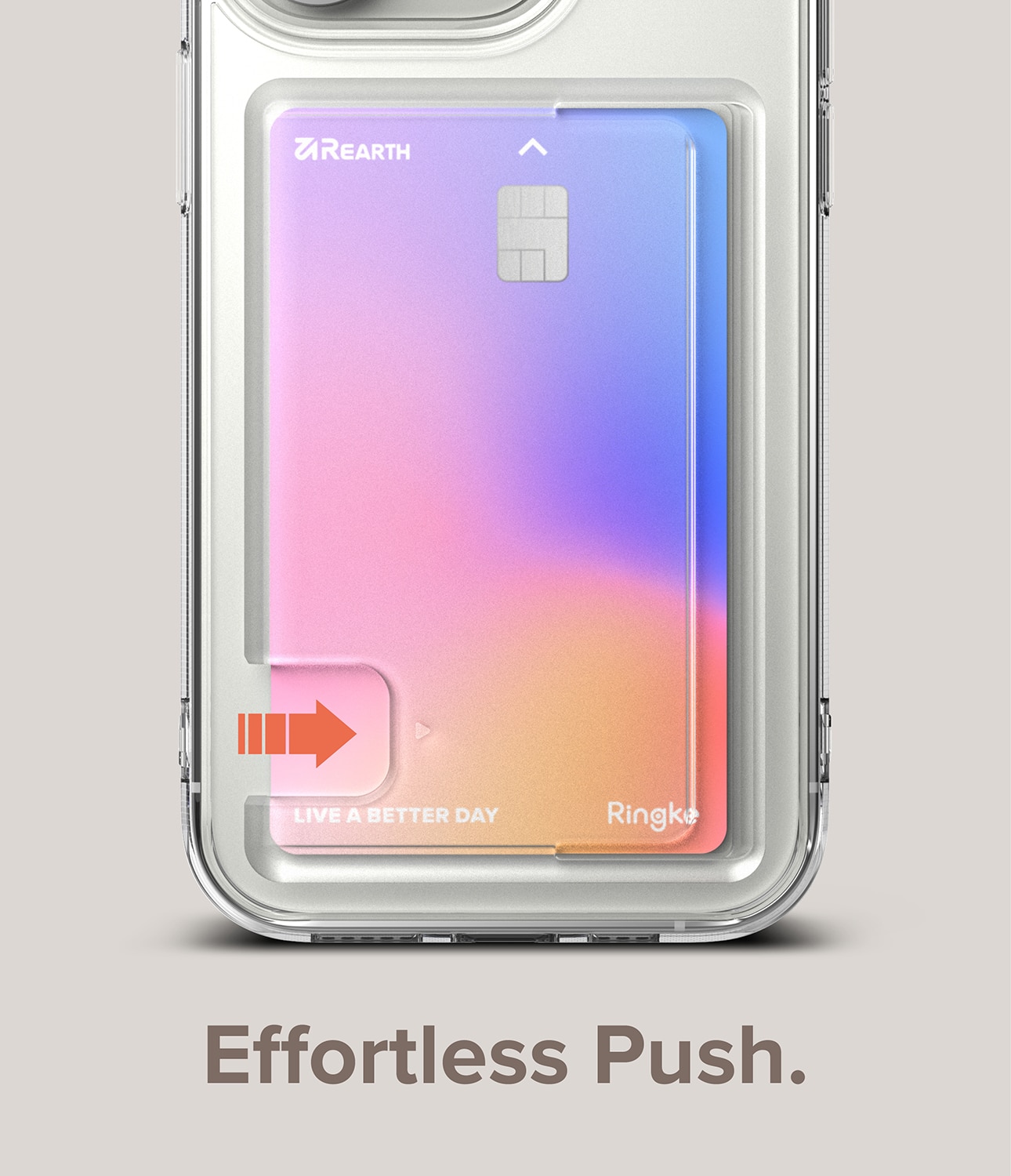 iPhone 14 Pro Max Fusion Skal med kortfack, genomskinlig