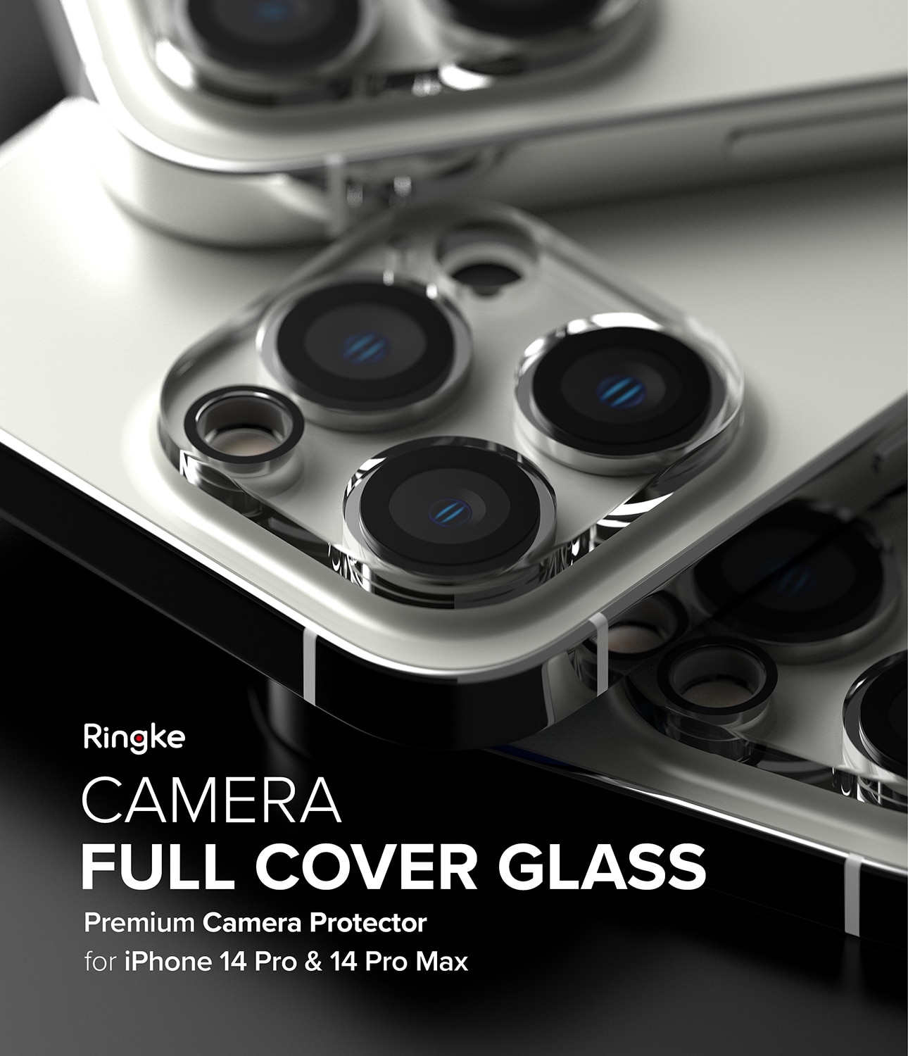 iPhone 14 Pro Kameraskydd i glas (2-pack)