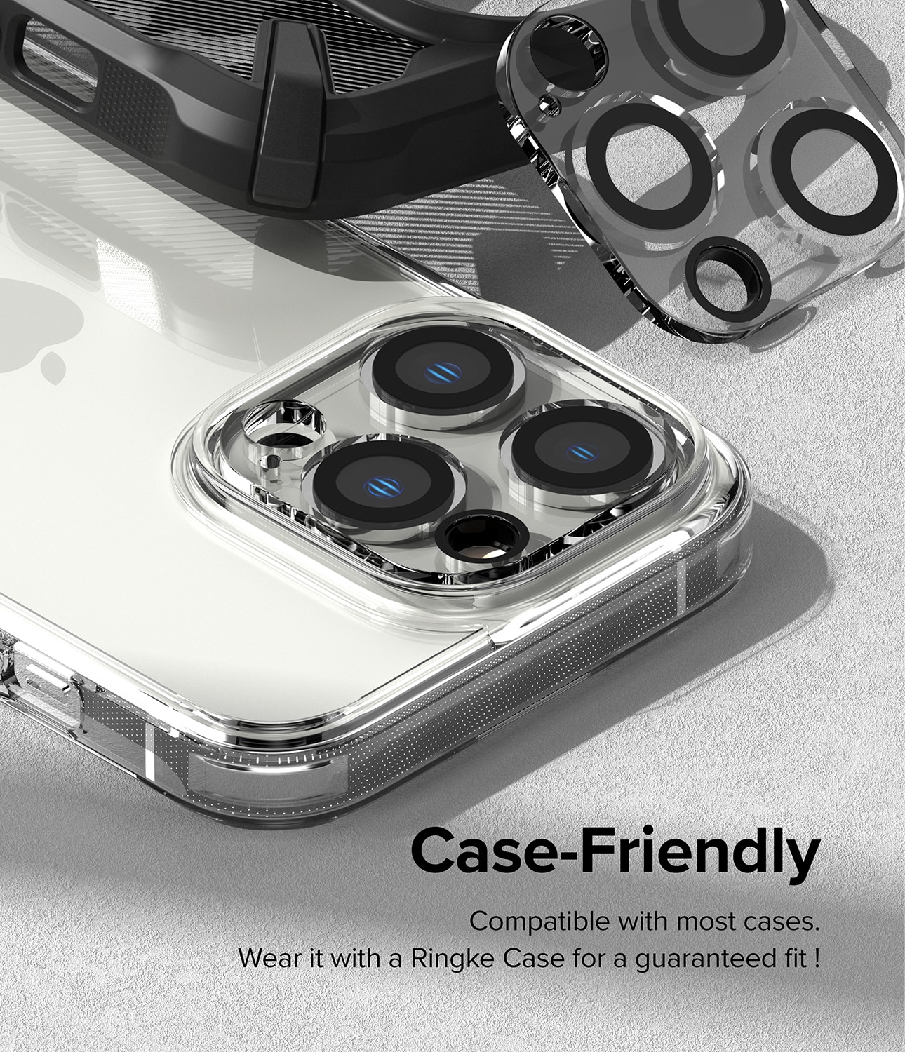 iPhone 14 Pro Max Kameraskydd i glas (2-pack)