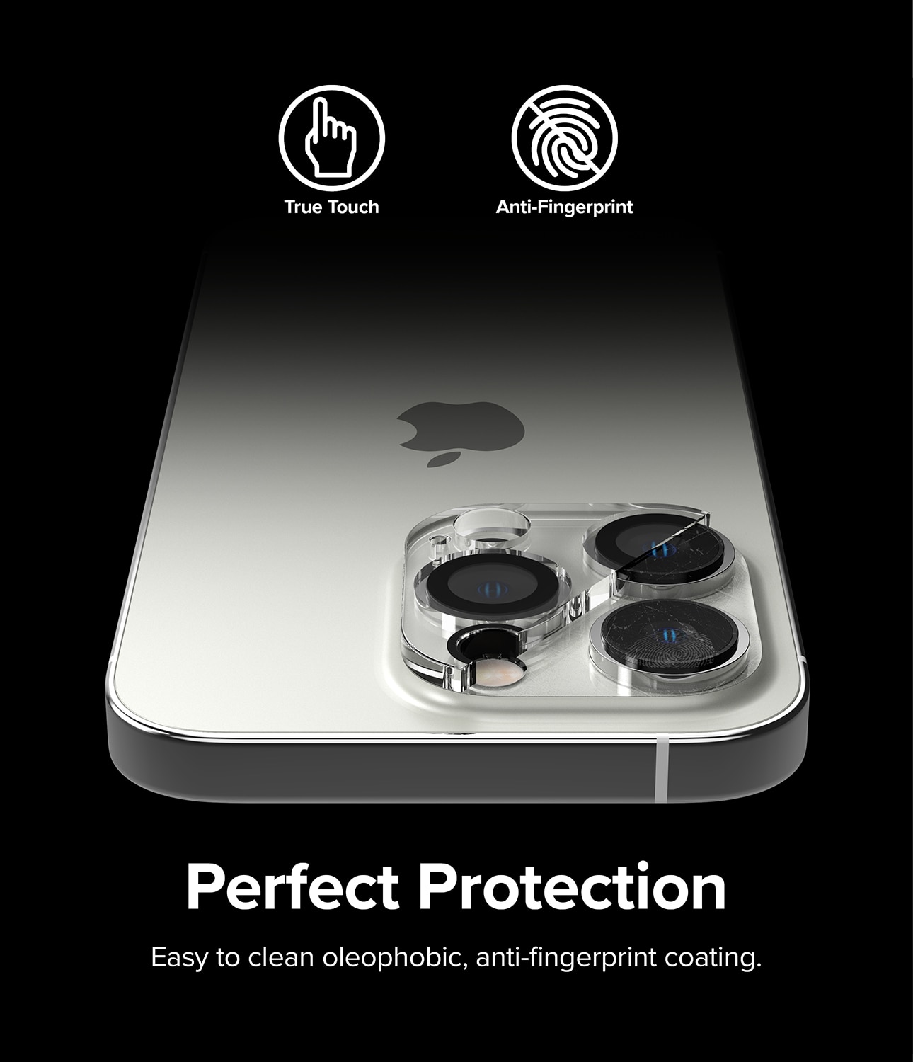 iPhone 14 Pro Kameraskydd i glas (2-pack)