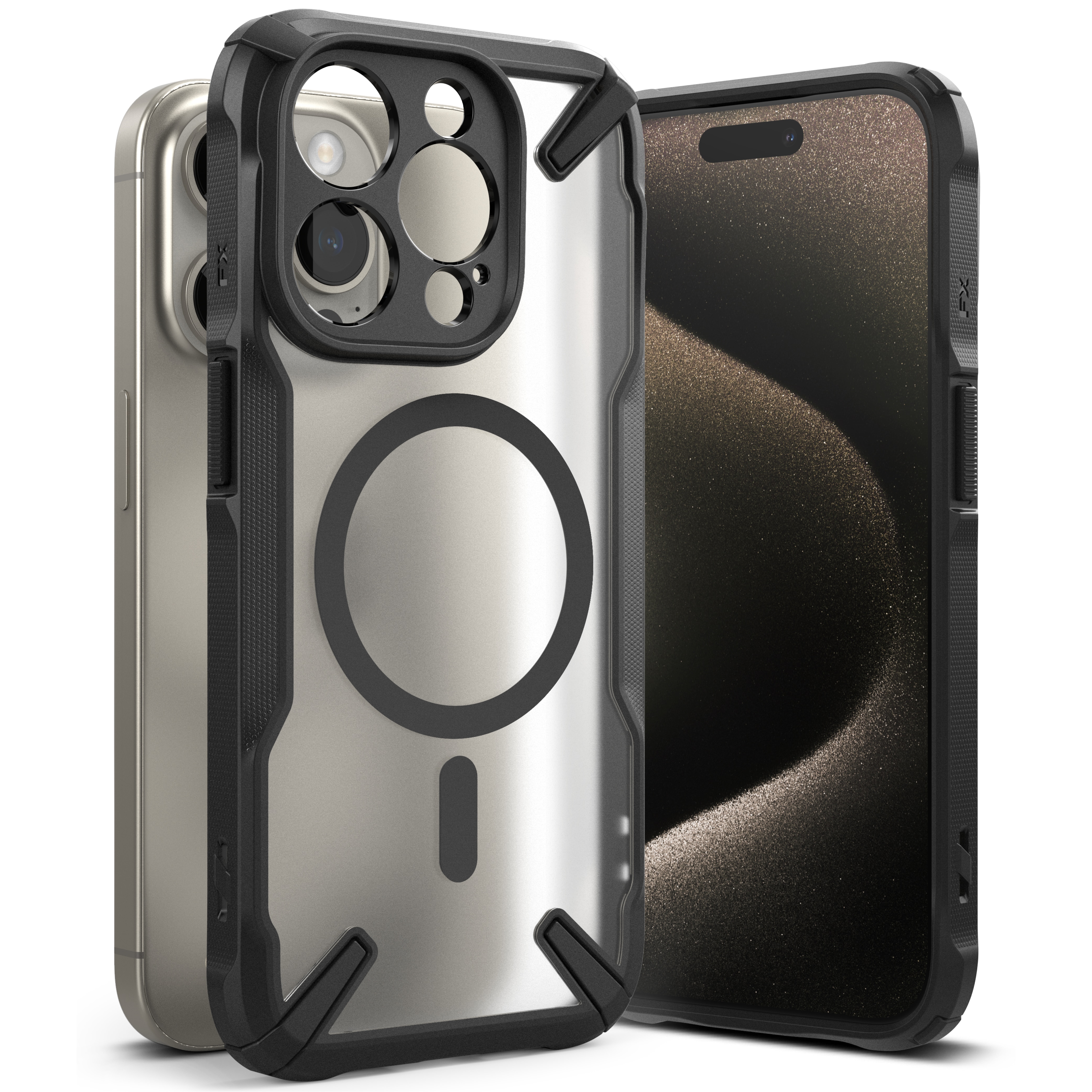 iPhone 15 Pro Fusion X MagSafe Skal, svart