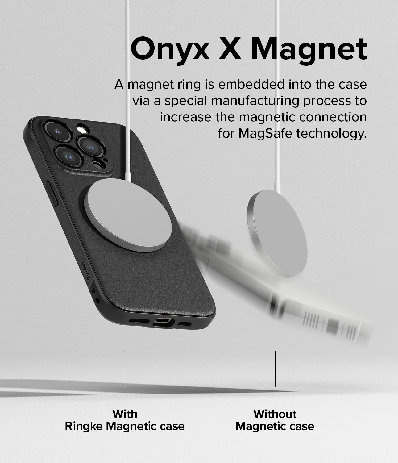 iPhone 15 Pro Max Onyx MagSafe Skal, Black