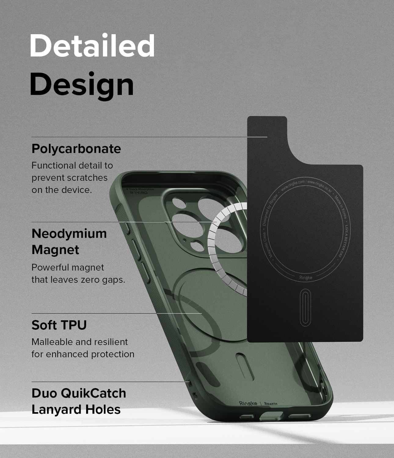 iPhone 15 Pro Max Onyx MagSafe Skal, grön