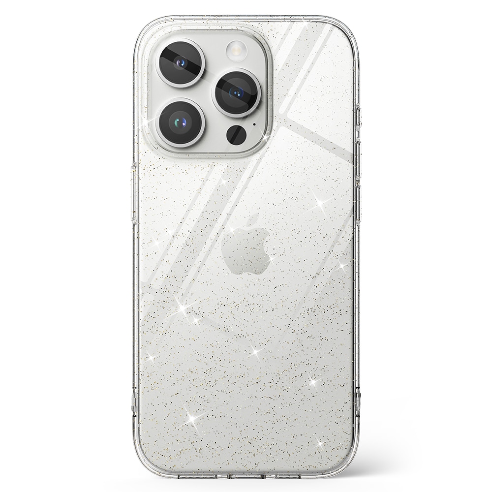 iPhone 15 Pro Air Skal Glitter Clear