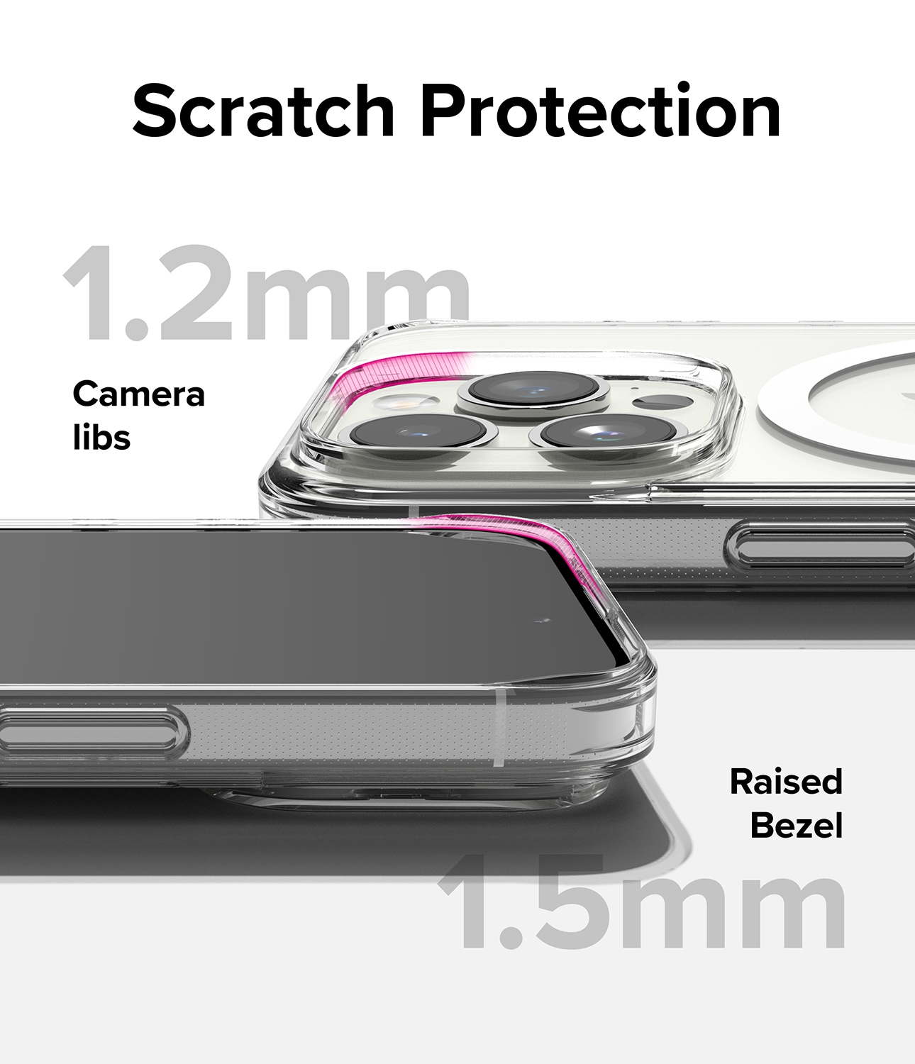 iPhone 15 Pro Fusion MagSafe Skal, Genomskinlig