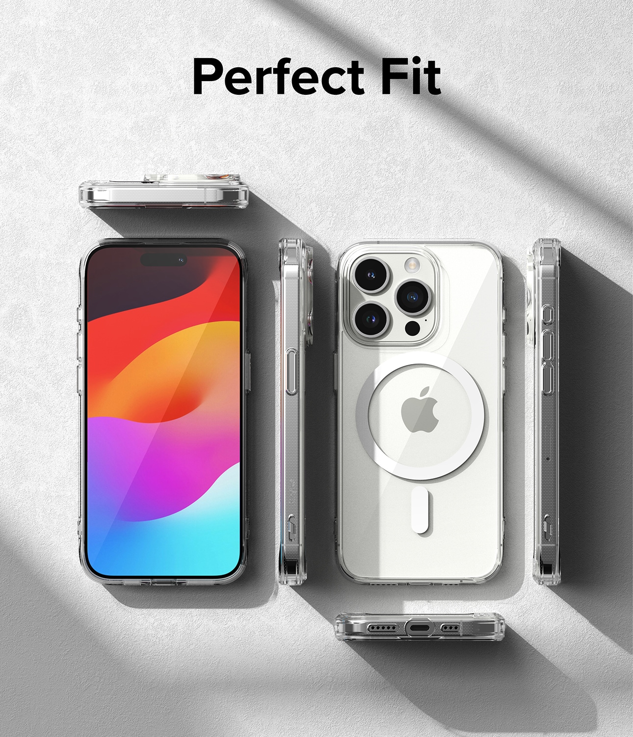 iPhone 15 Pro Fusion MagSafe Skal, Genomskinlig