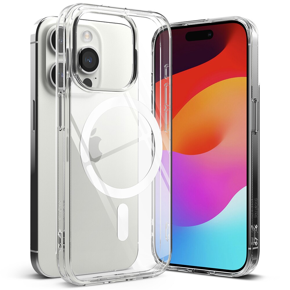 iPhone 15 Pro Fusion MagSafe Skal, Genomskinlig