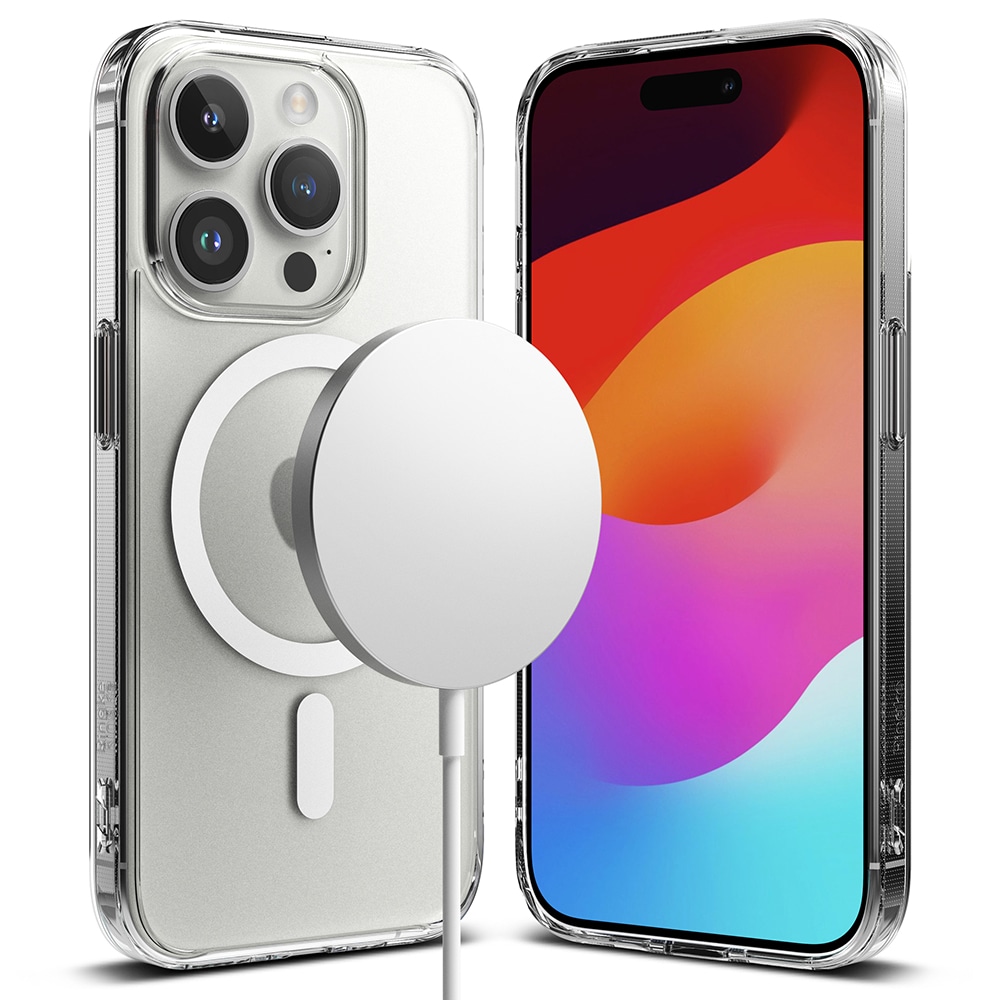 iPhone 15 Pro Fusion MagSafe Skal, Matt transparent