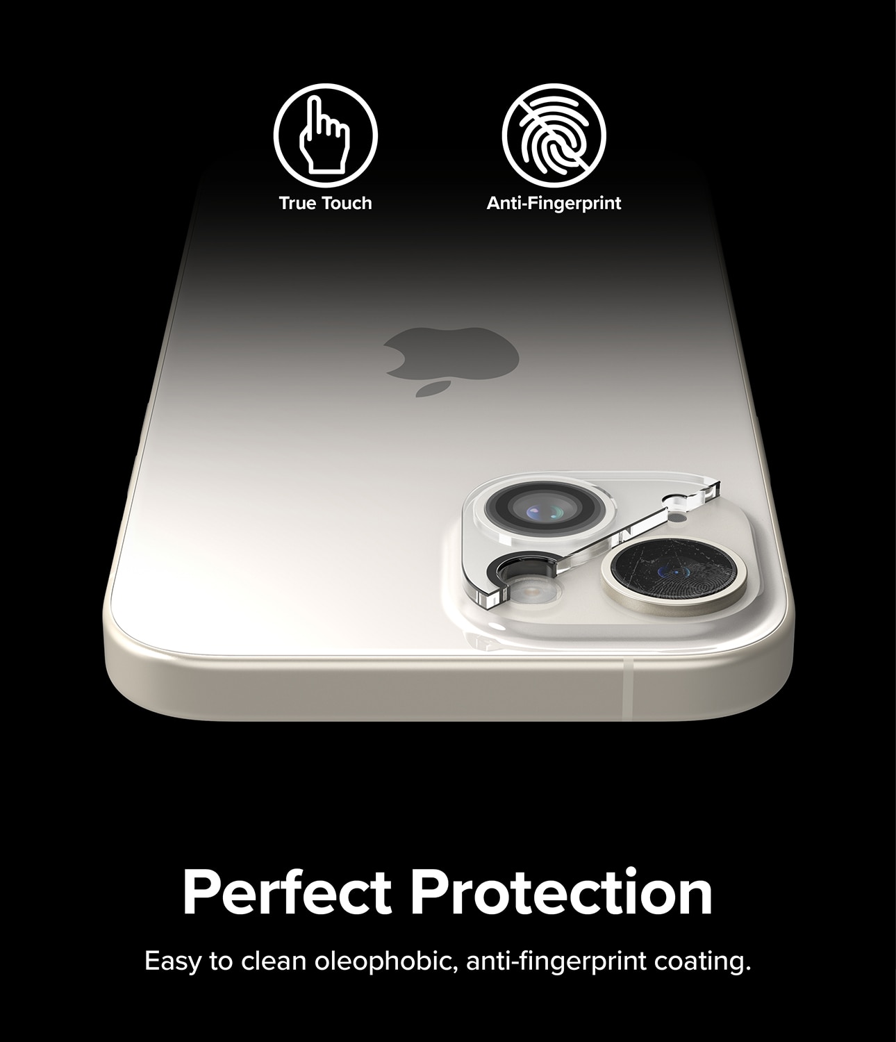 iPhone 15 Plus Kameraskydd i glas (2-pack)