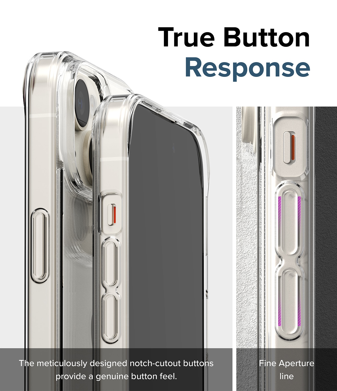 iPhone 15 Fusion skal, genomskinlig