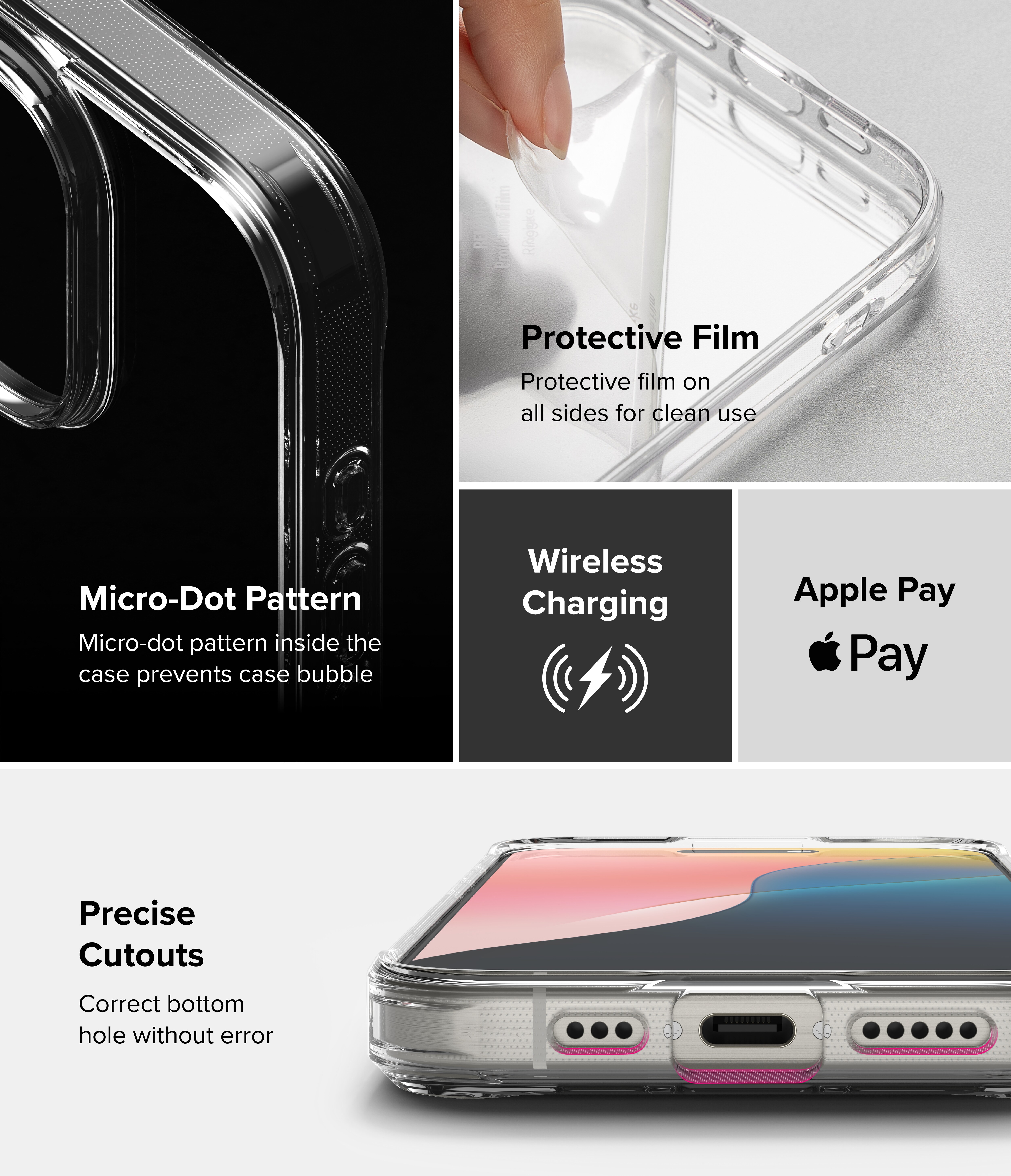 iPhone 16 Pro Max Fusion skal, Genomskinlig