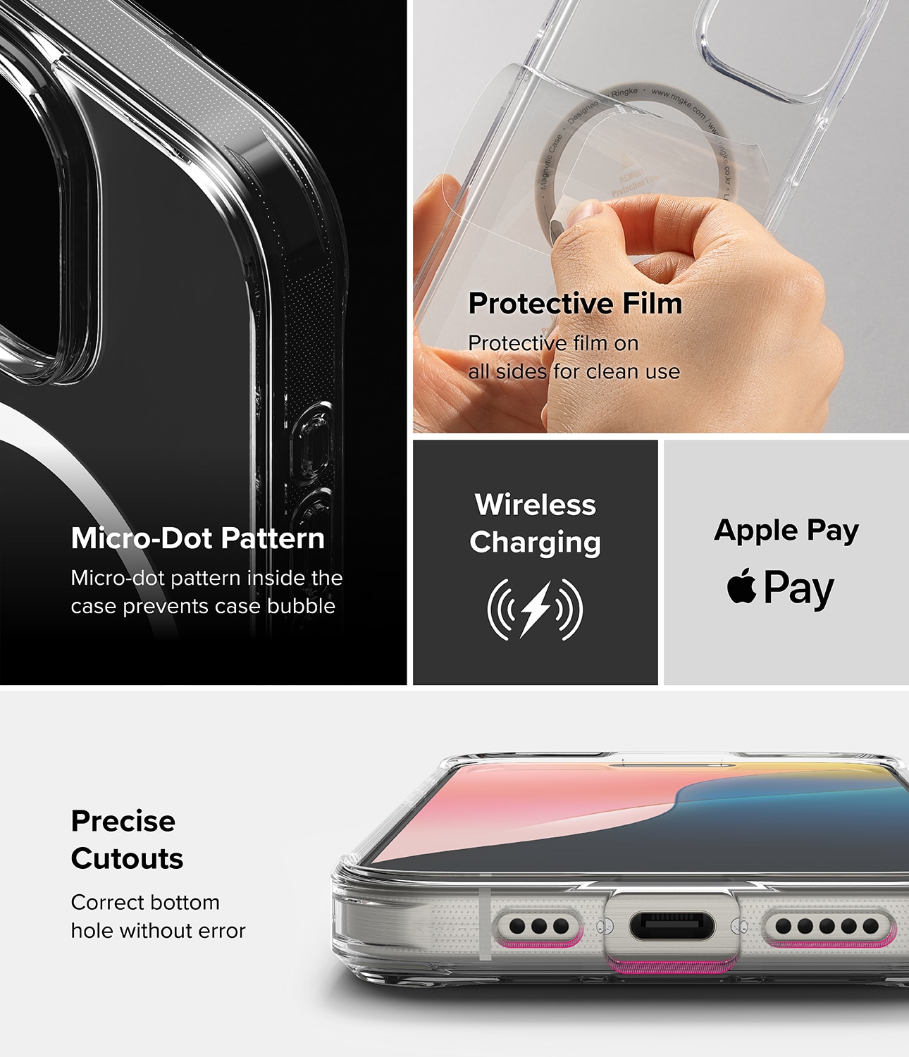 iPhone 16 Pro Max Fusion MagSafe Skal, Genomskinlig