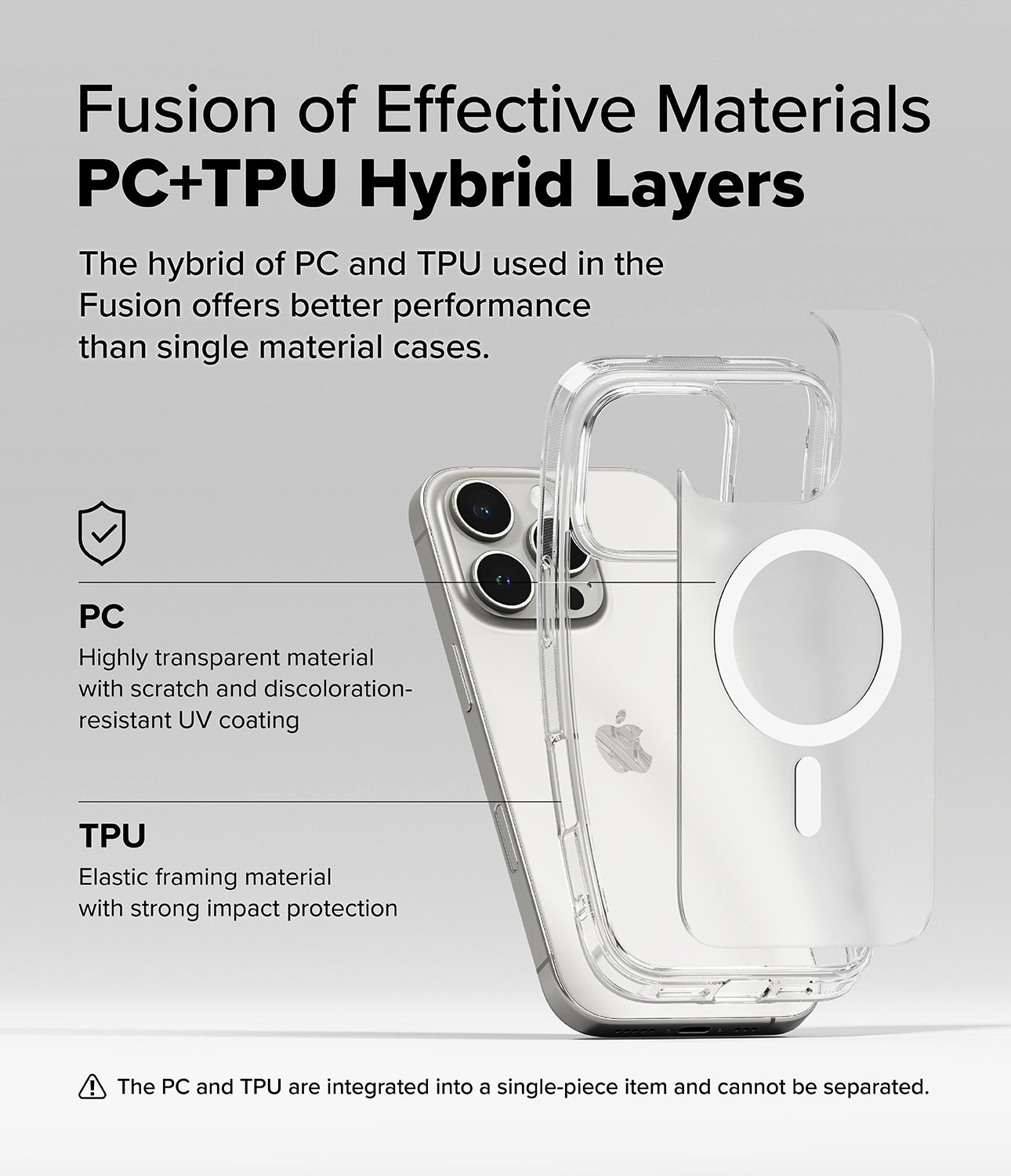 iPhone 16 Pro Max Fusion MagSafe Skal, Genomskinlig