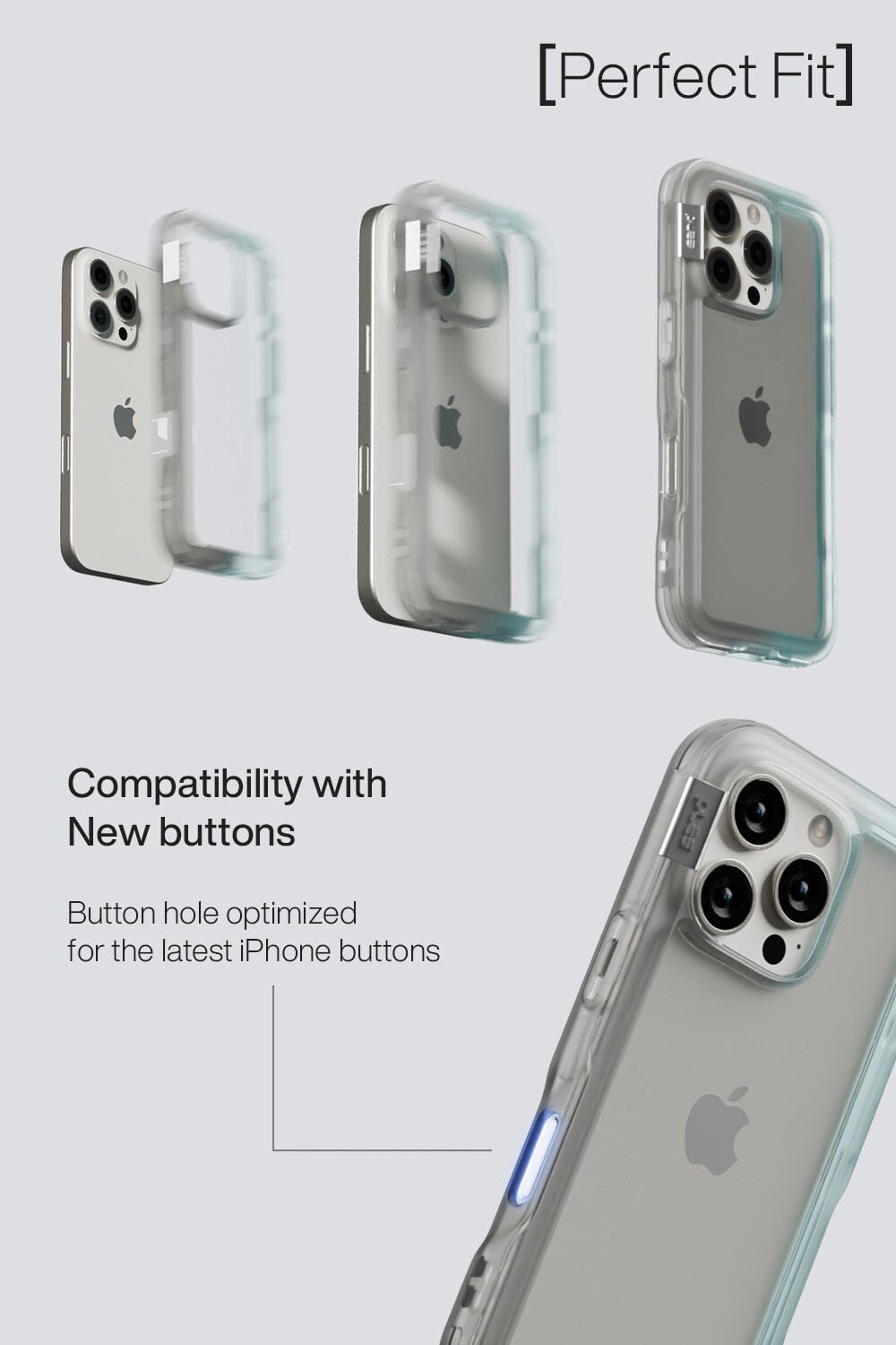 iPhone 16 Pro Arche MagSafe Skal med ställ Blue/Future Dusk