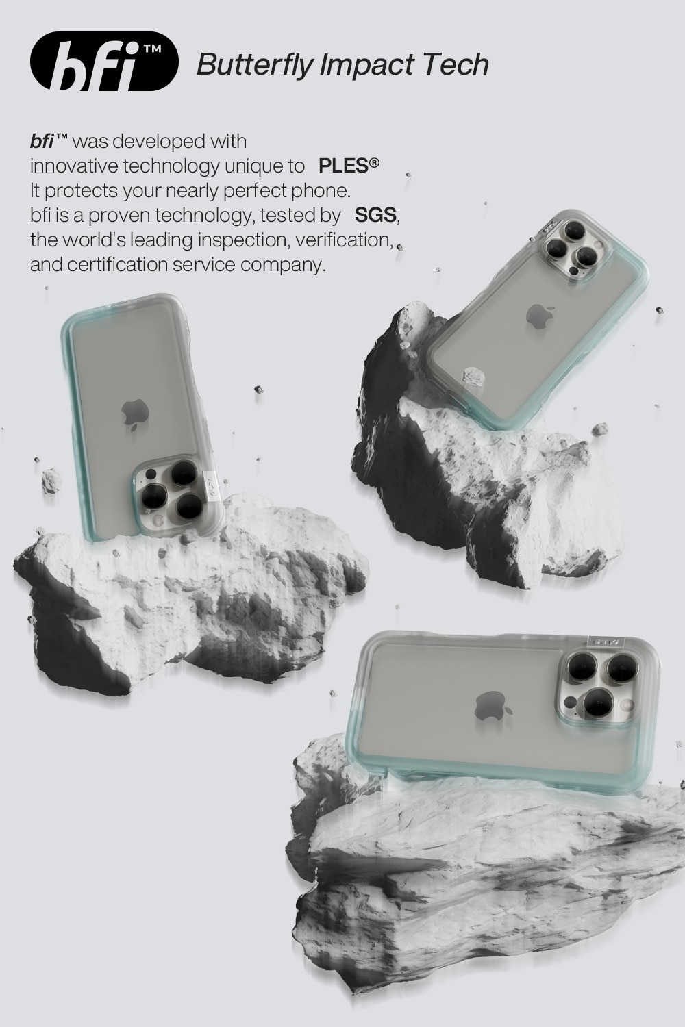 iPhone 16 Pro Arche MagSafe Skal med ställ Blue/Future Dusk