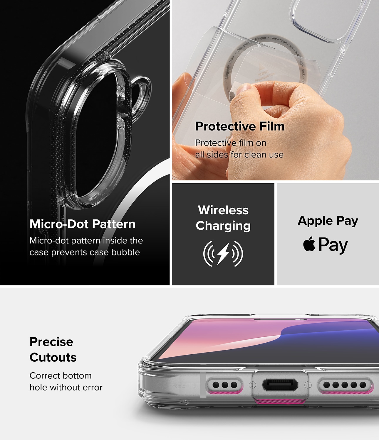 iPhone 16 Plus Fusion MagSafe Skal, Genomskinlig
