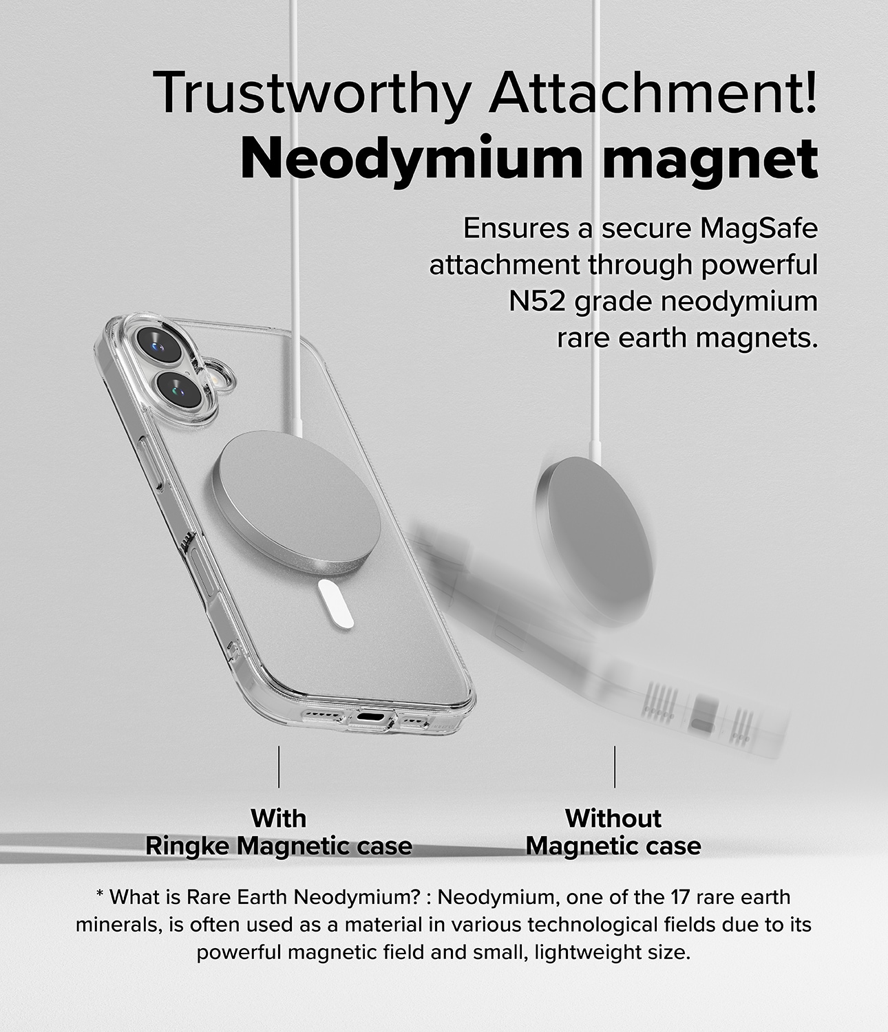 iPhone 16 Plus Fusion MagSafe Skal, Genomskinlig