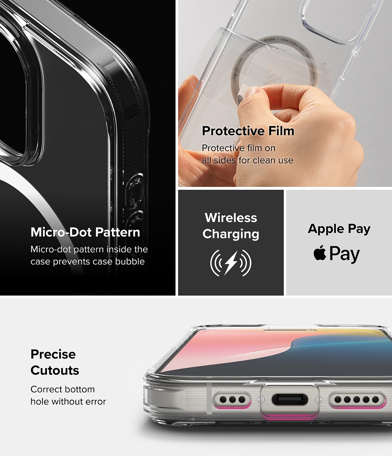 iPhone 16 Pro Fusion MagSafe Skal, Genomskinlig
