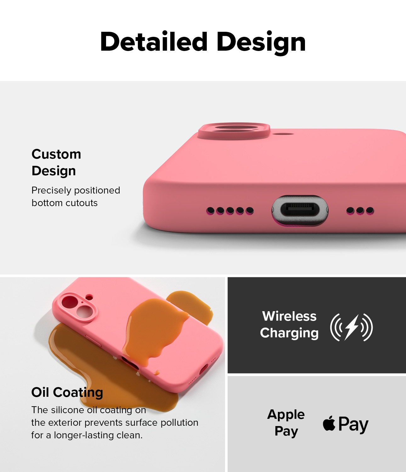 iPhone 16 MagSafe silikonskal, Pink
