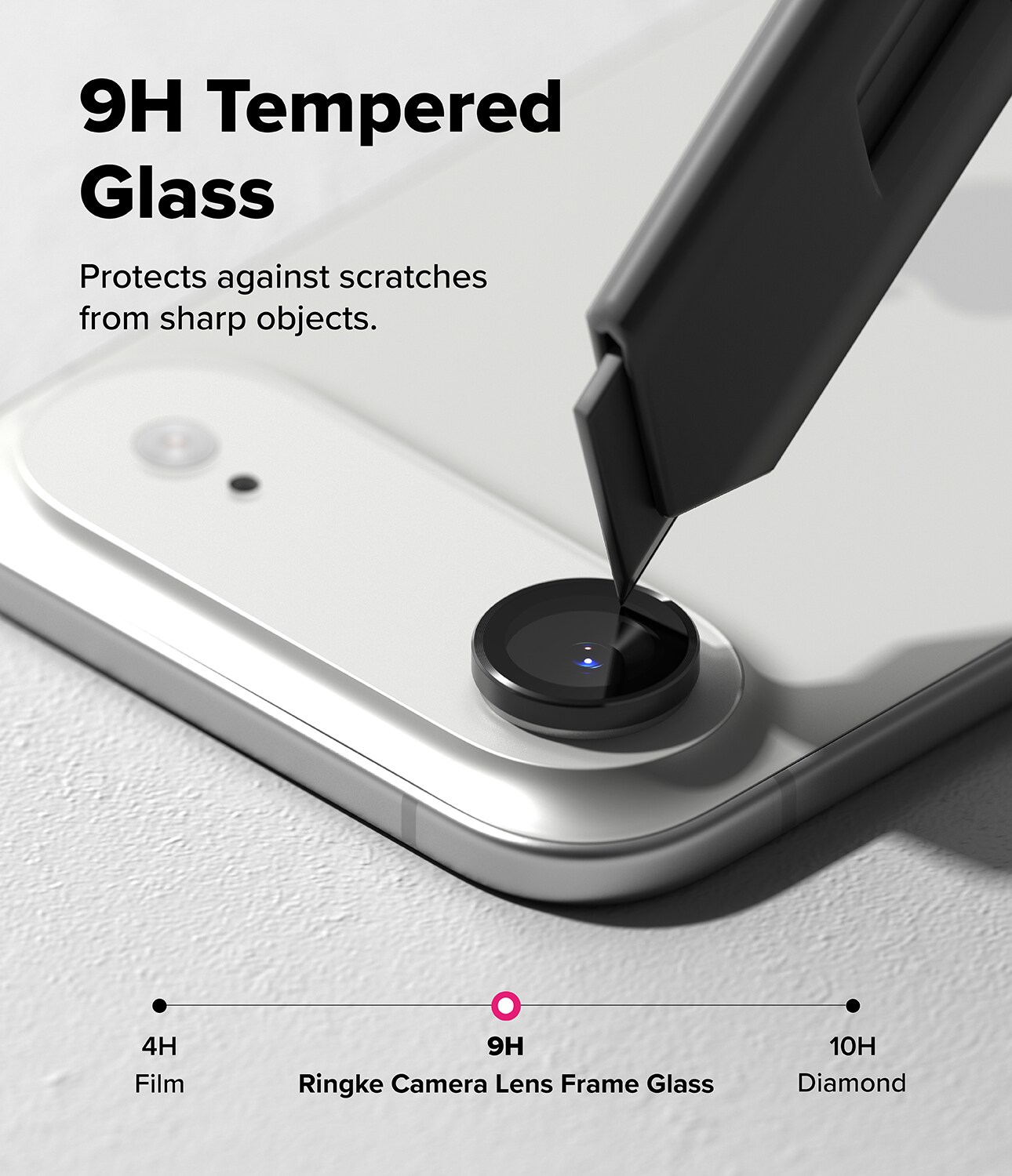 iPhone 17 Air 2-pack Linsskydd med aluminiumram, Svart