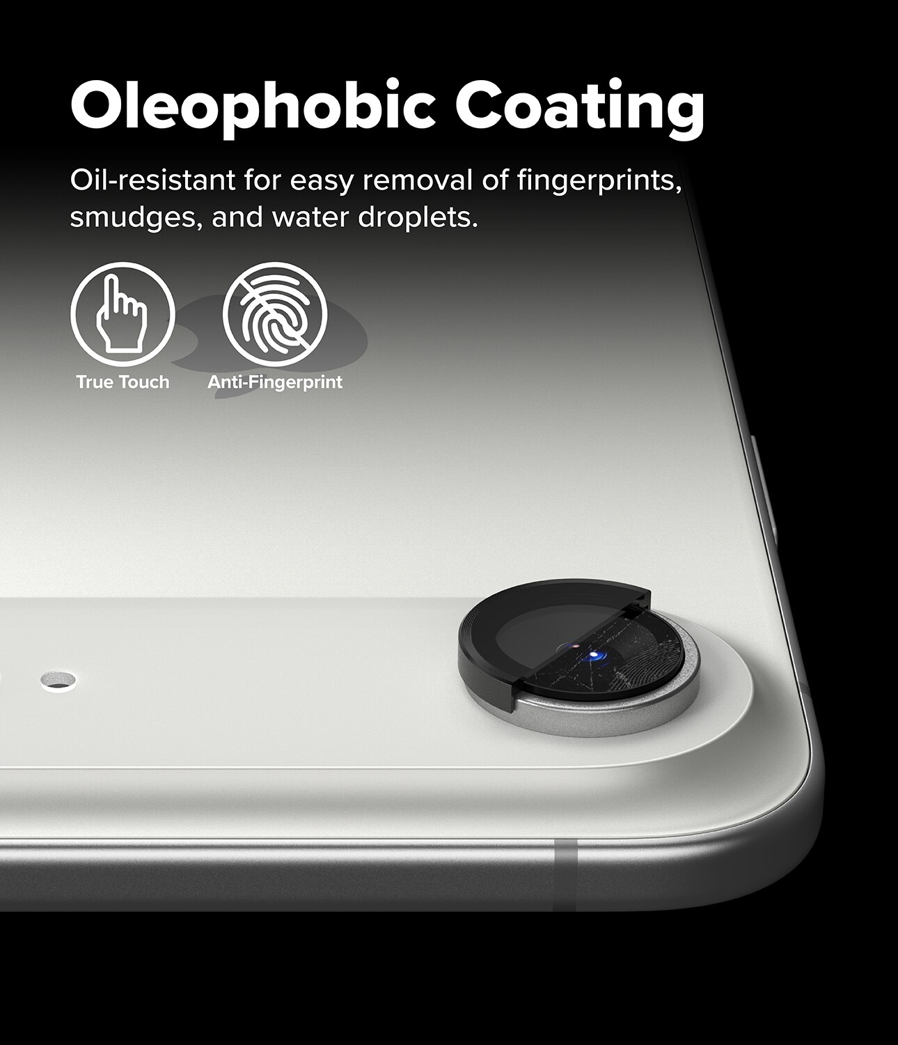 iPhone 17 Air 2-pack Linsskydd med aluminiumram, Svart