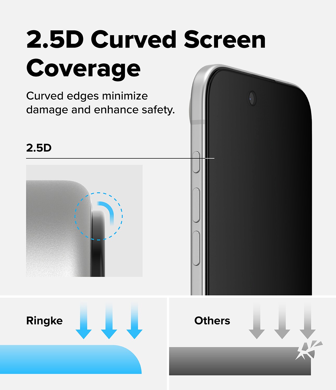 iPhone 17 Air Anti-spy Skärmskydd i glas med monteringsram (2-pack)