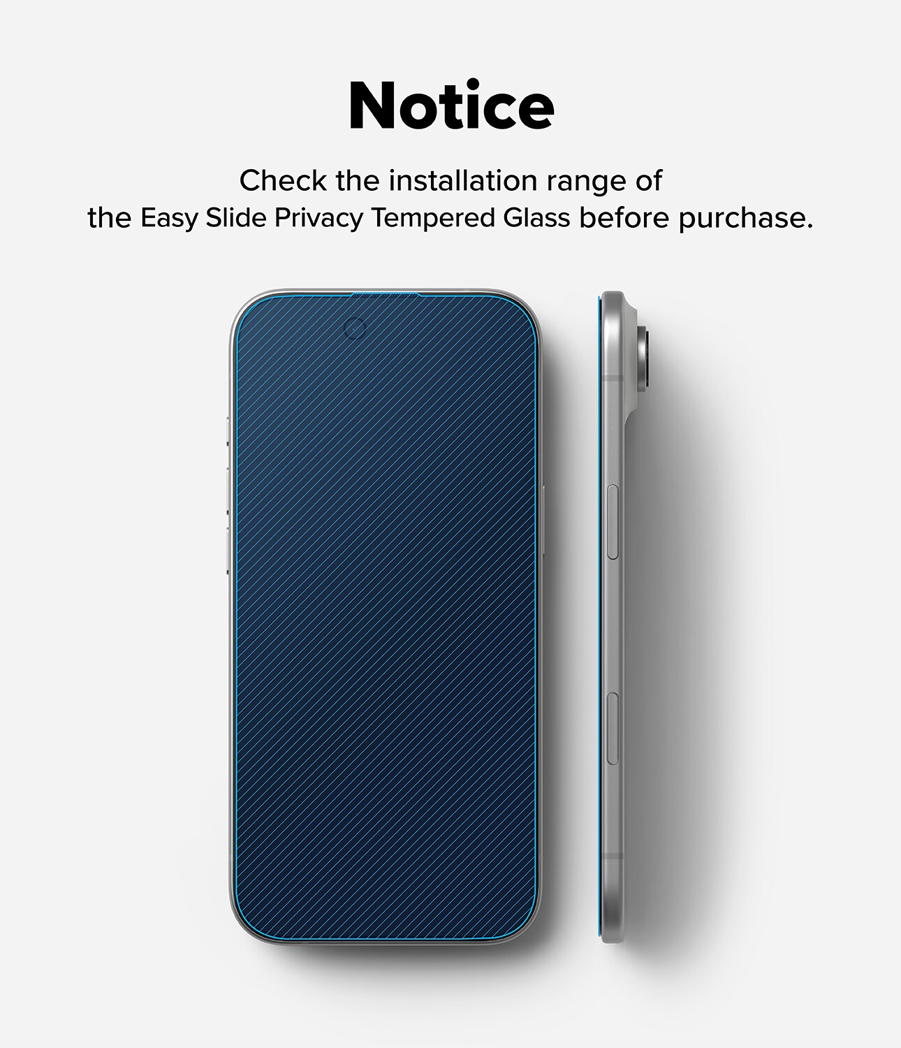 iPhone 17 Air Anti-spy Skärmskydd i glas med monteringsram (2-pack)
